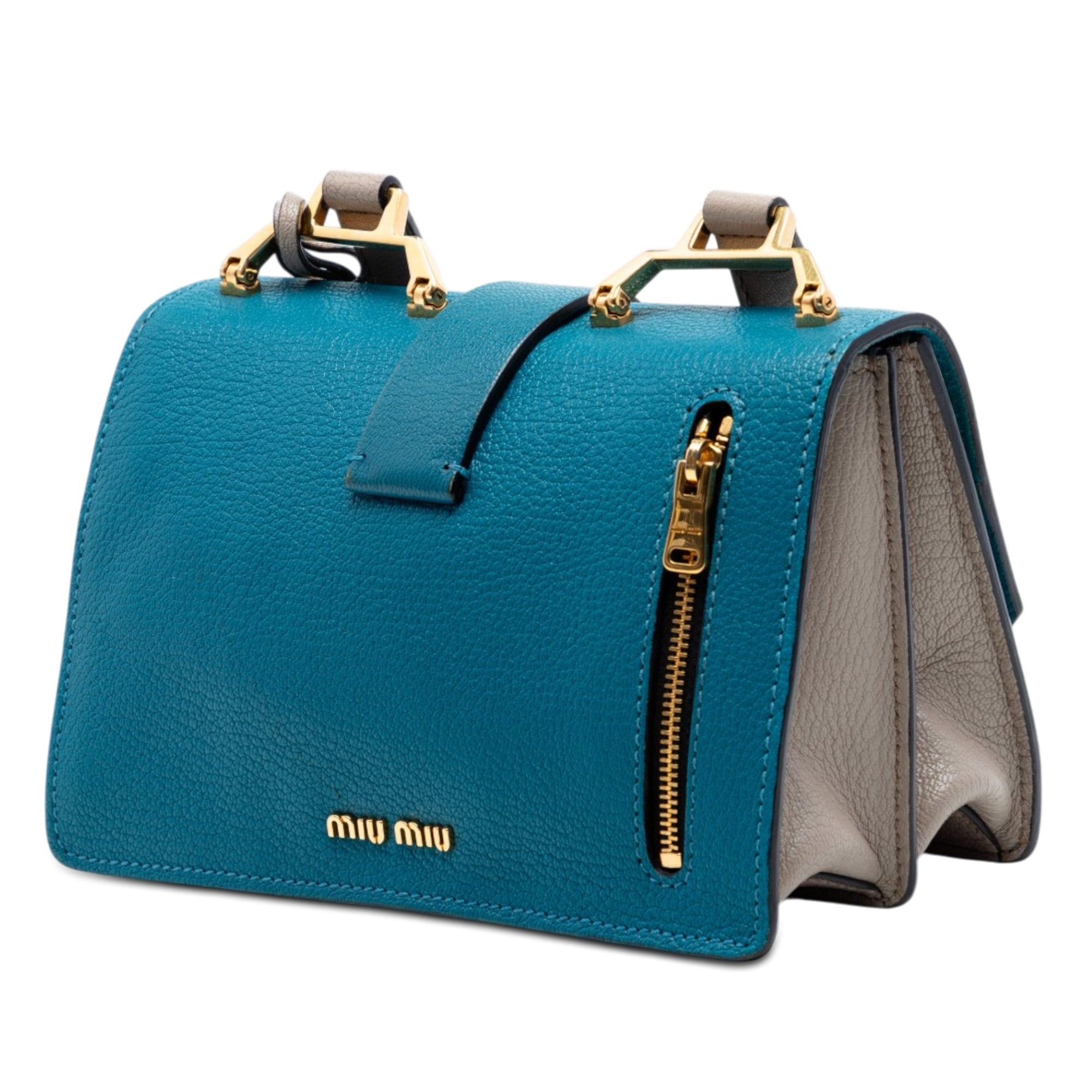 Miu Miu Bicolor Goatskin Madras Crossbody Size ONE SIZE - 2 Thumbnail