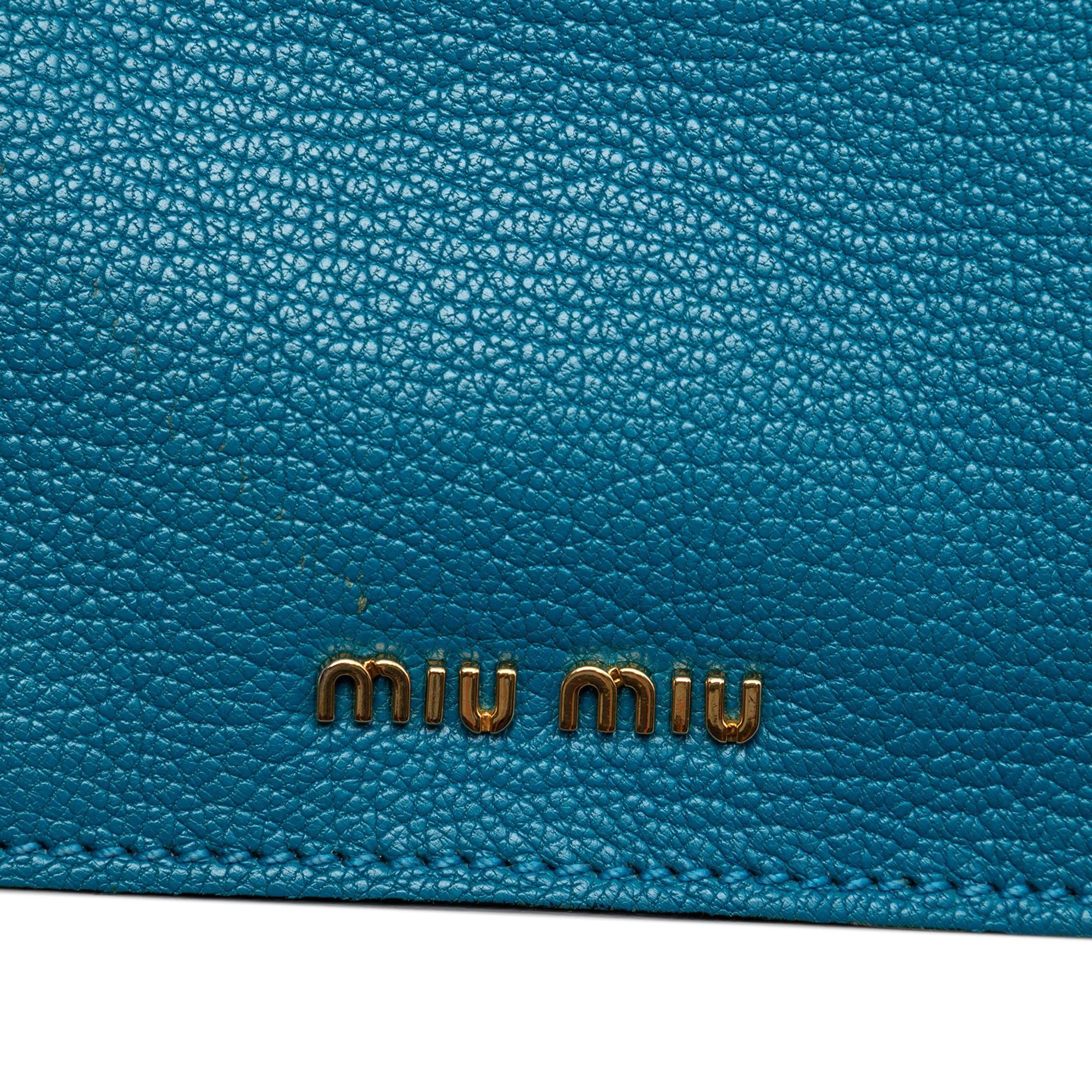 Miu Miu Bicolor Goatskin Madras Crossbody Size ONE SIZE - 5 Thumbnail