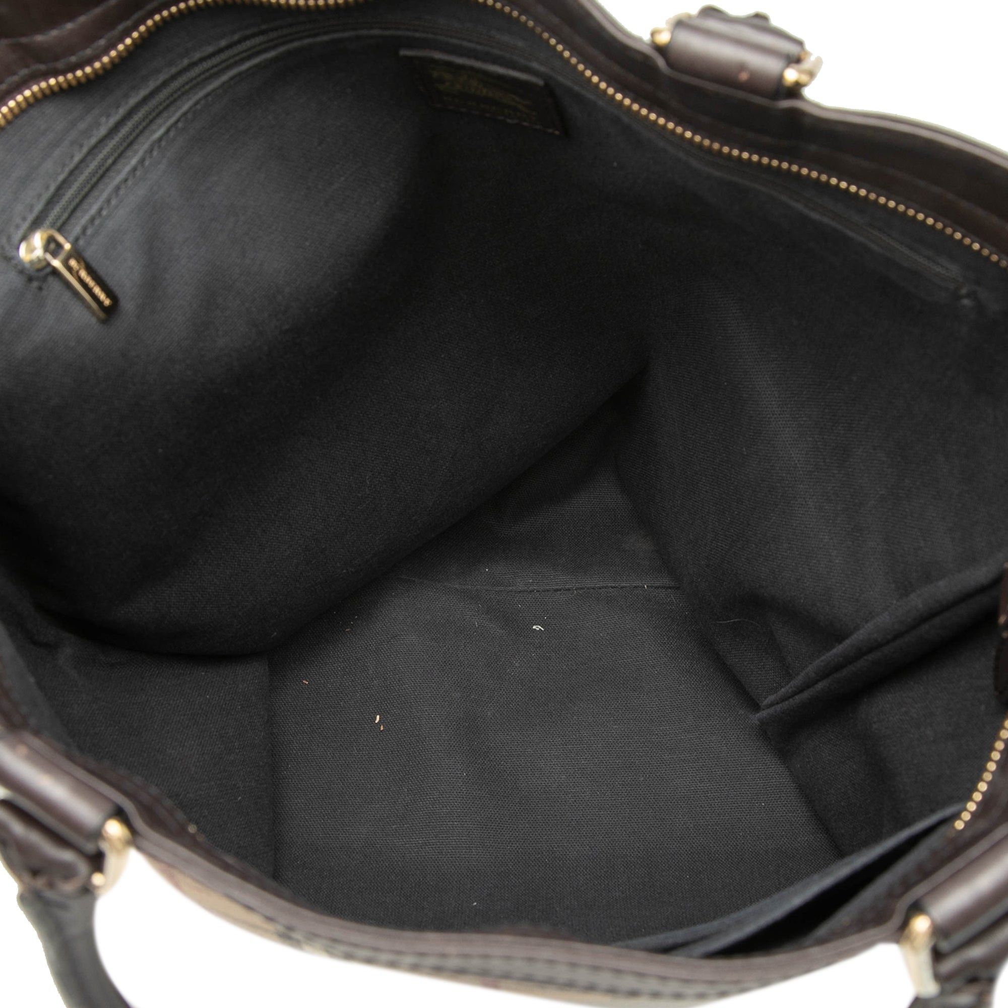 Burberry Haymarket Check Coated Canvas Tote Size ONE SIZE - 4 Thumbnail