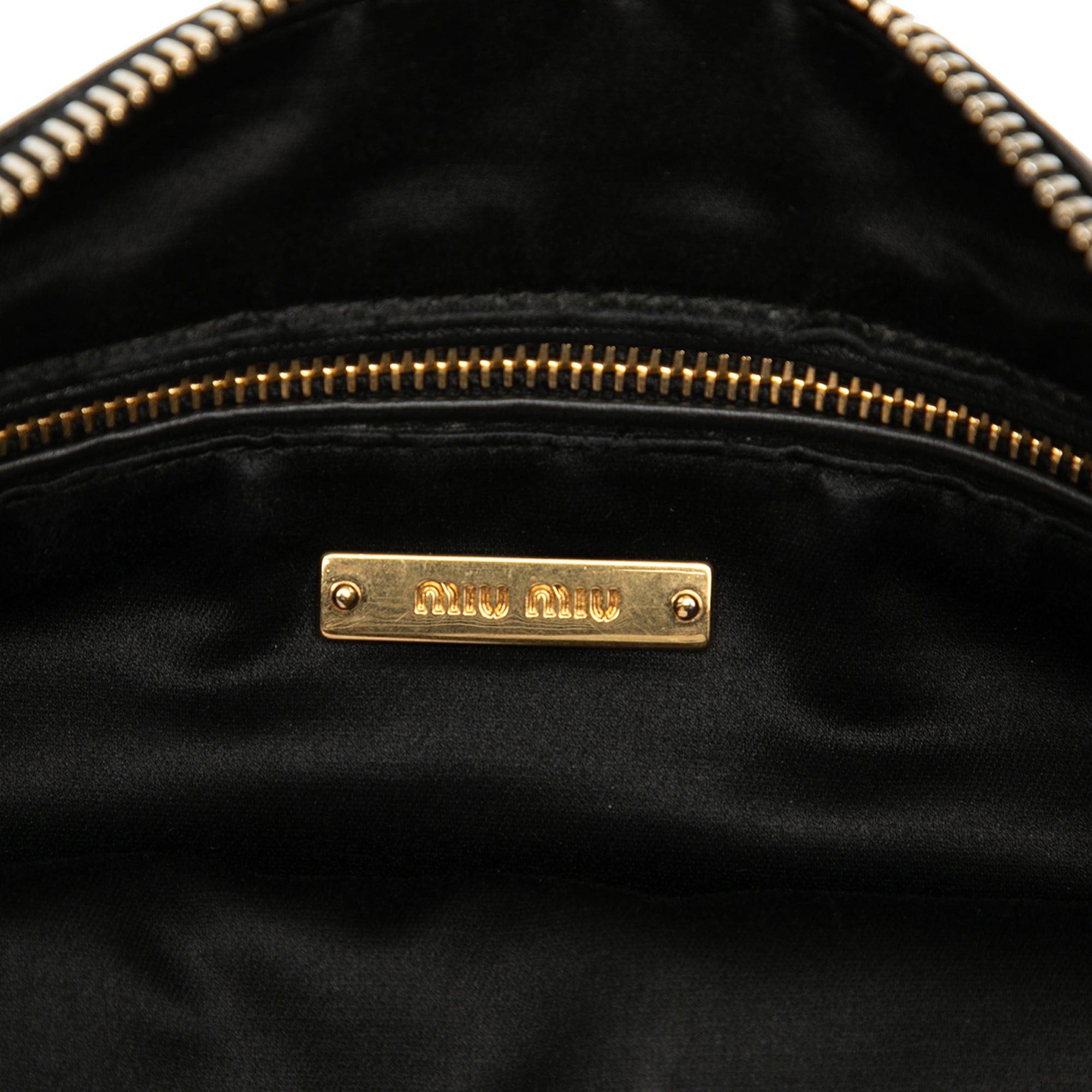 Miu Miu Studded Leather Zip Clutch Size ONE SIZE - 5 Thumbnail
