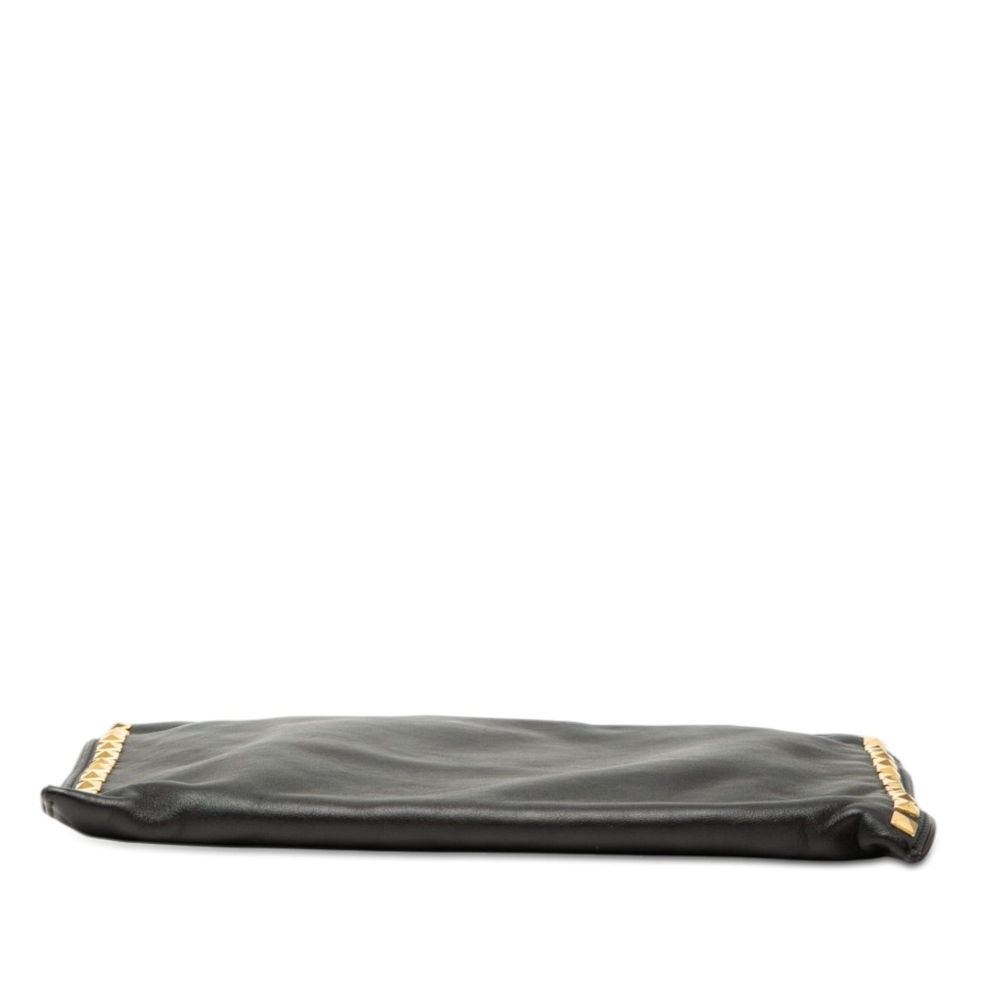 Miu Miu Studded Leather Zip Clutch Size ONE SIZE - 3 Thumbnail