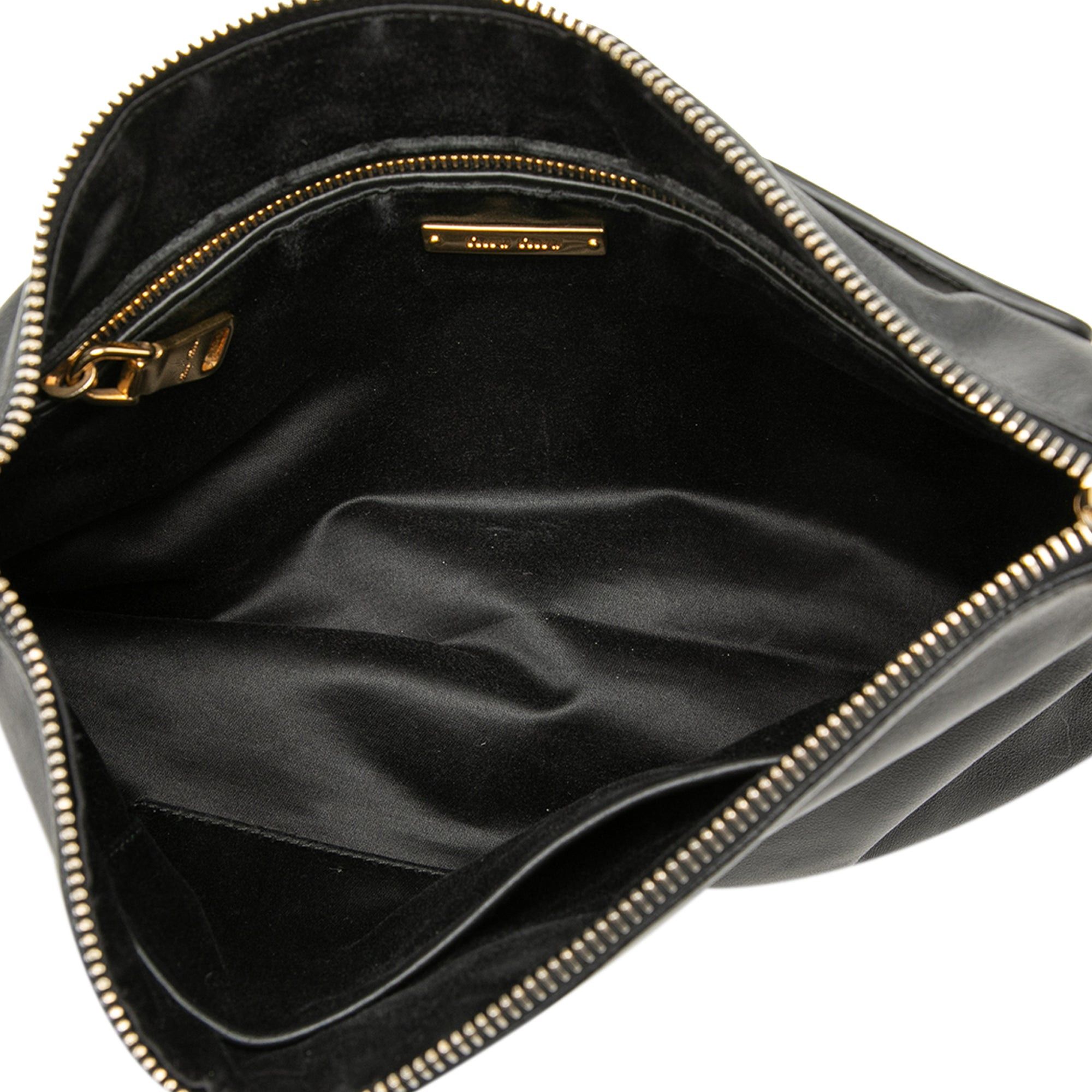 Miu Miu Studded Leather Zip Clutch Size ONE SIZE - 4 Thumbnail