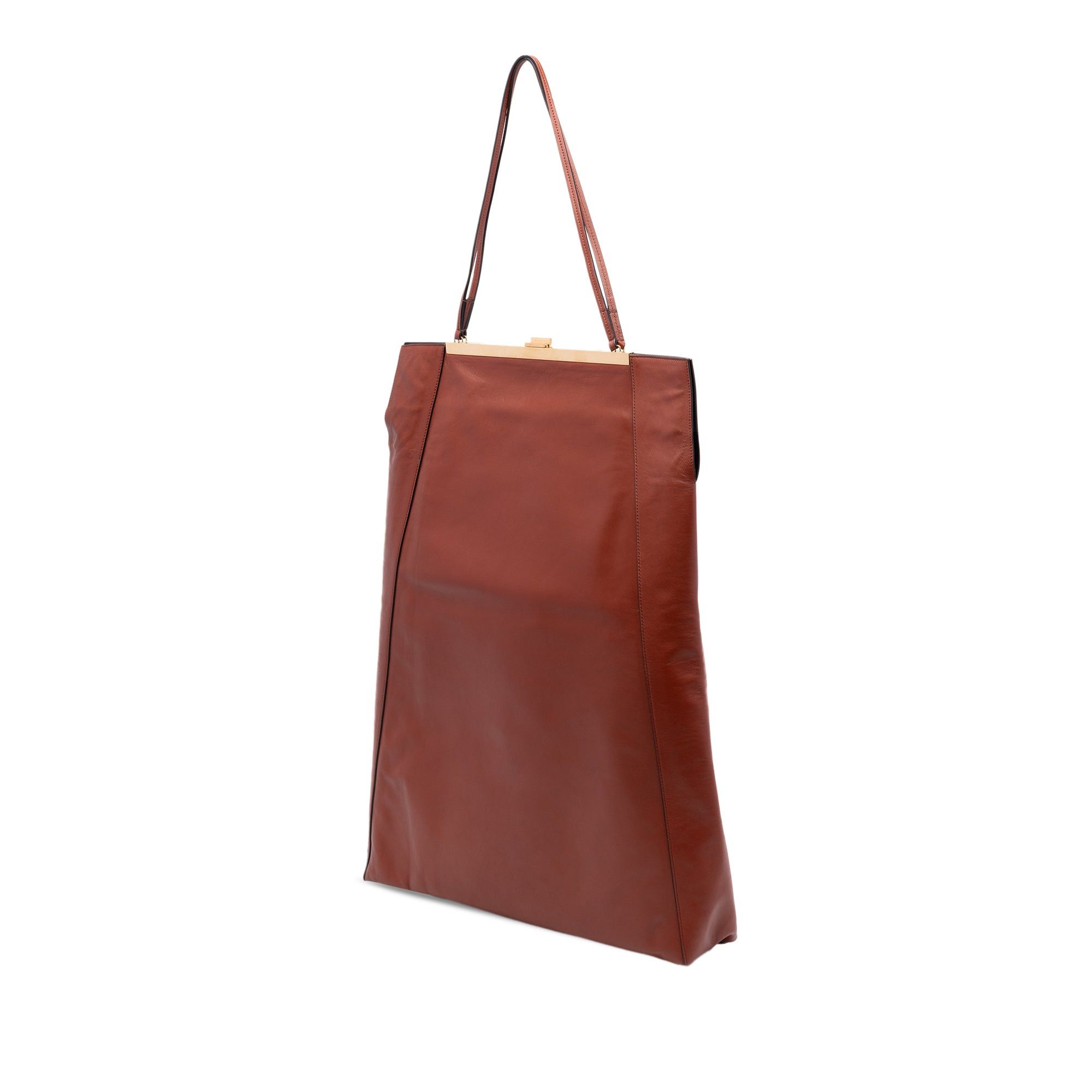 Celine Leather Tall Clasp Cabas Tote Size ONE SIZE - 2 Thumbnail