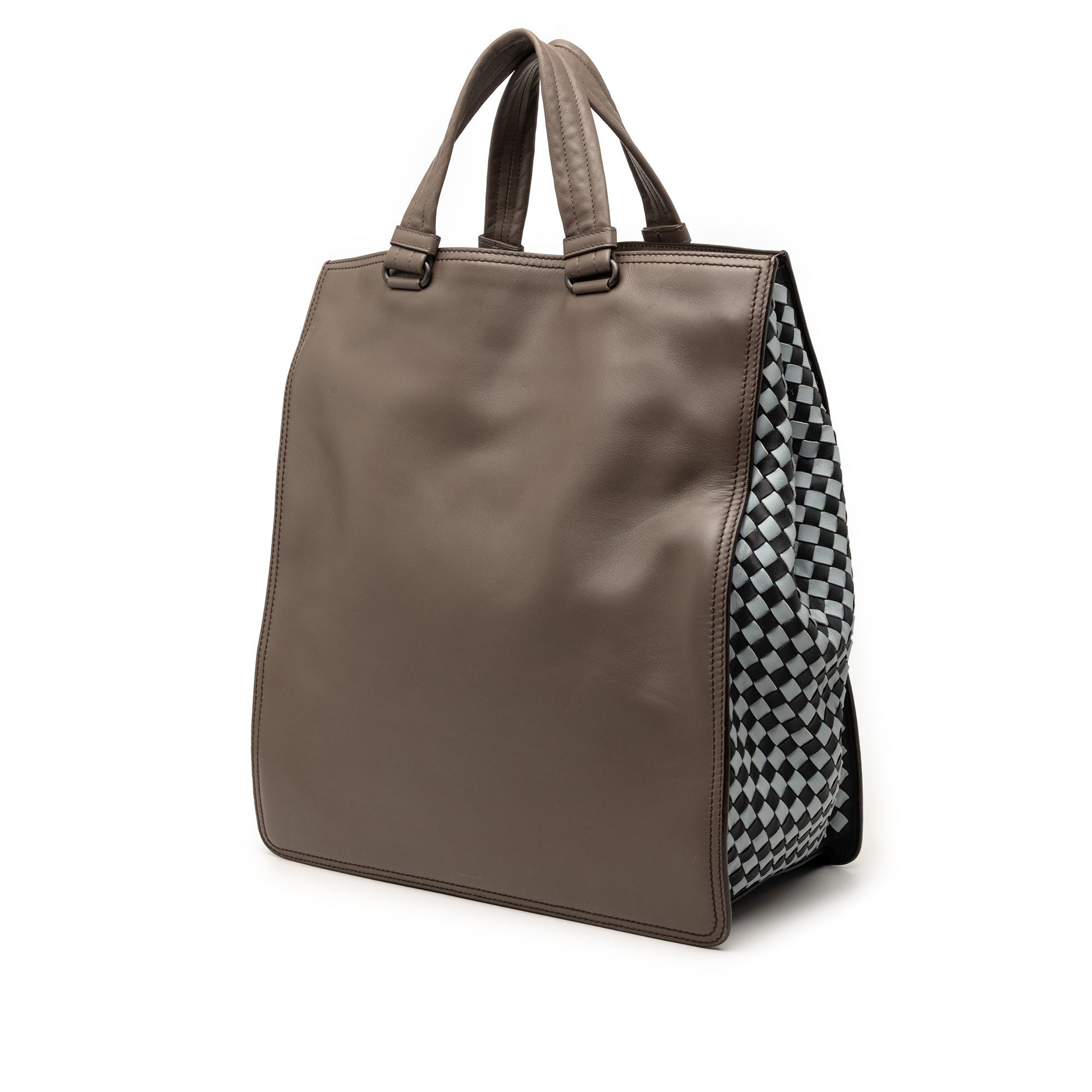 Bottega Veneta Intrecciato Trimmed Leather Tote Size ONE SIZE - 2 Thumbnail