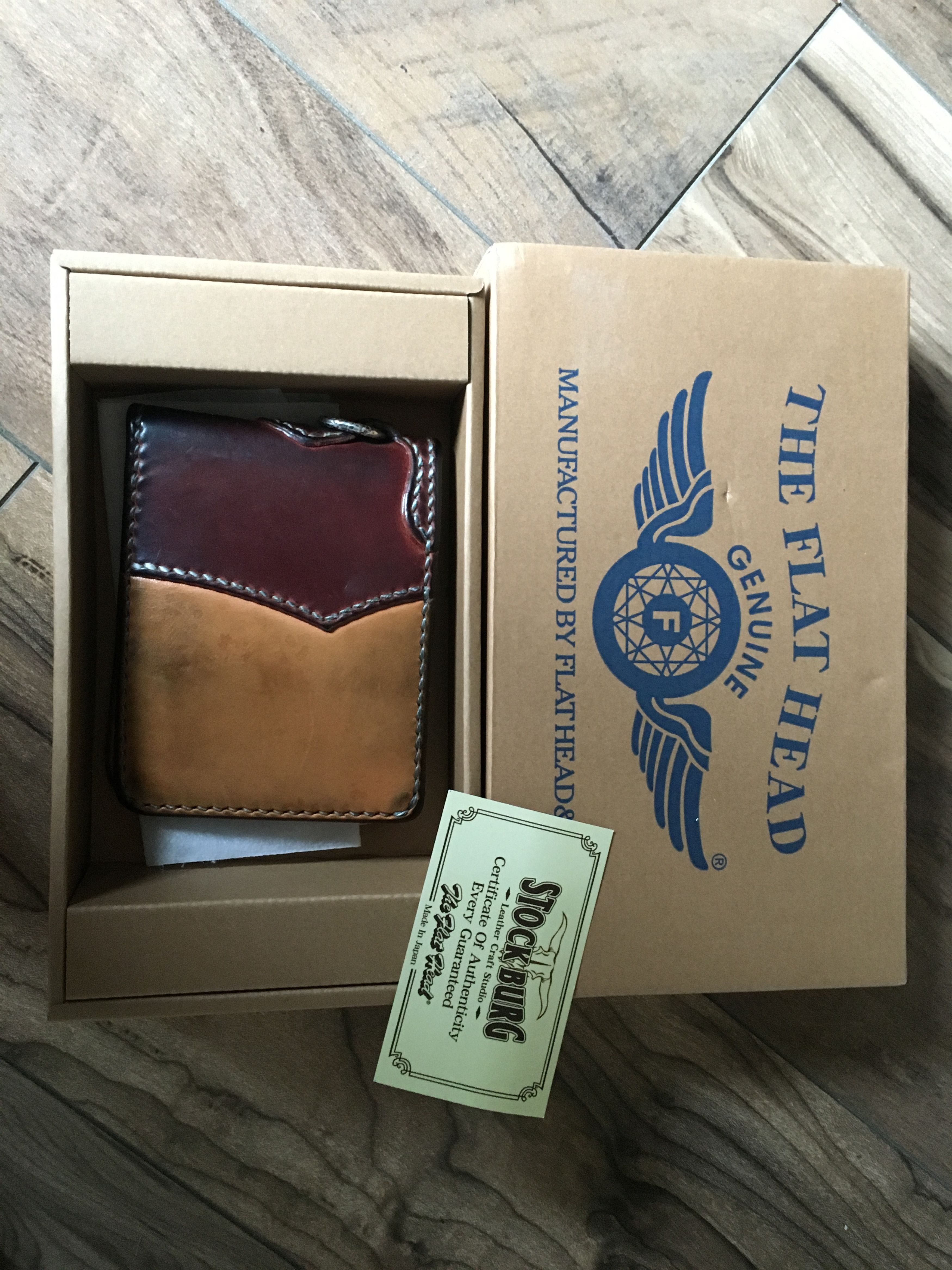 Flat Head for Wild Child Leather & Cordovan Wallet - Tan