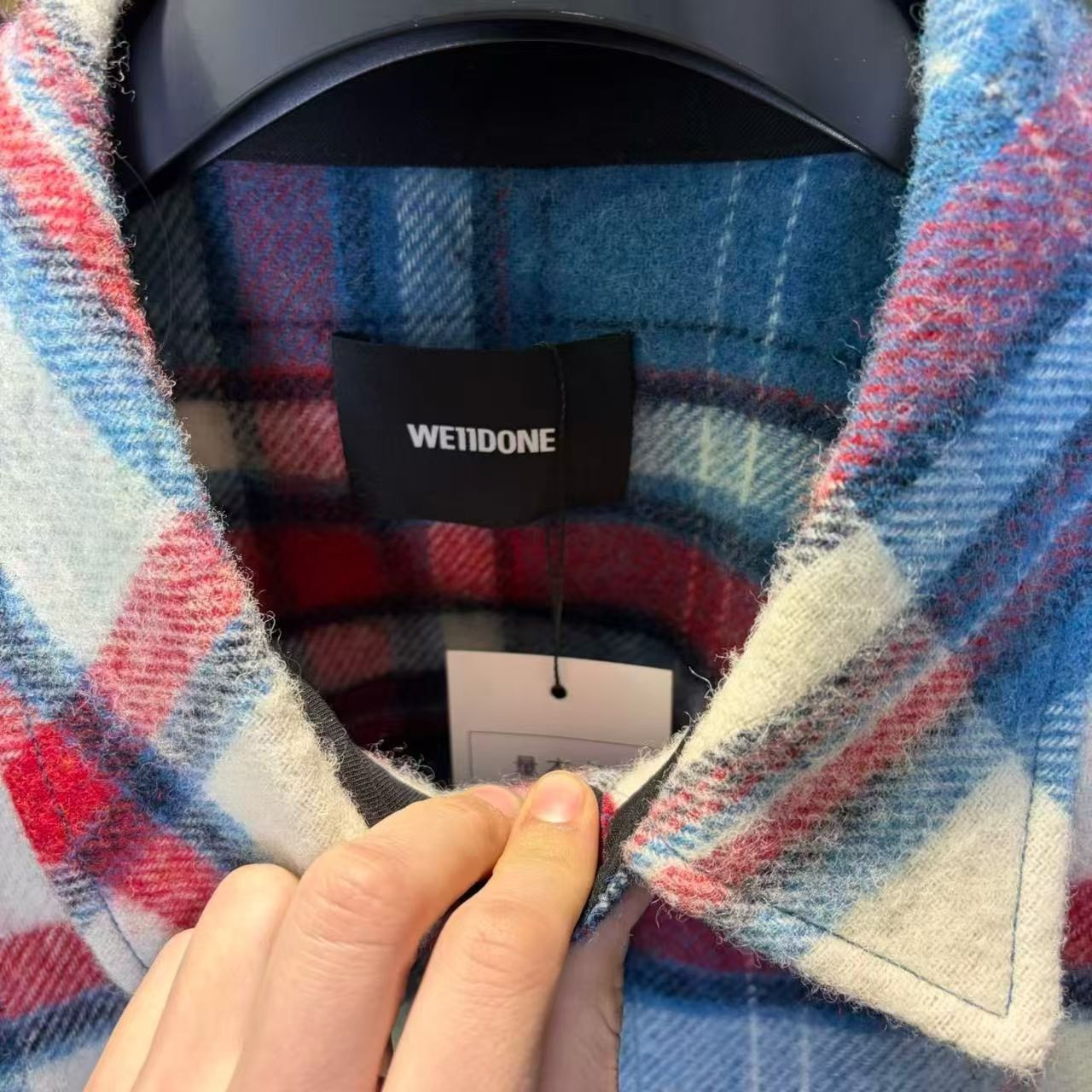 WE11DONE We11done Wool Plaid Hoodie xl Men Size US XL / EU 56 / 4 - 7 Thumbnail