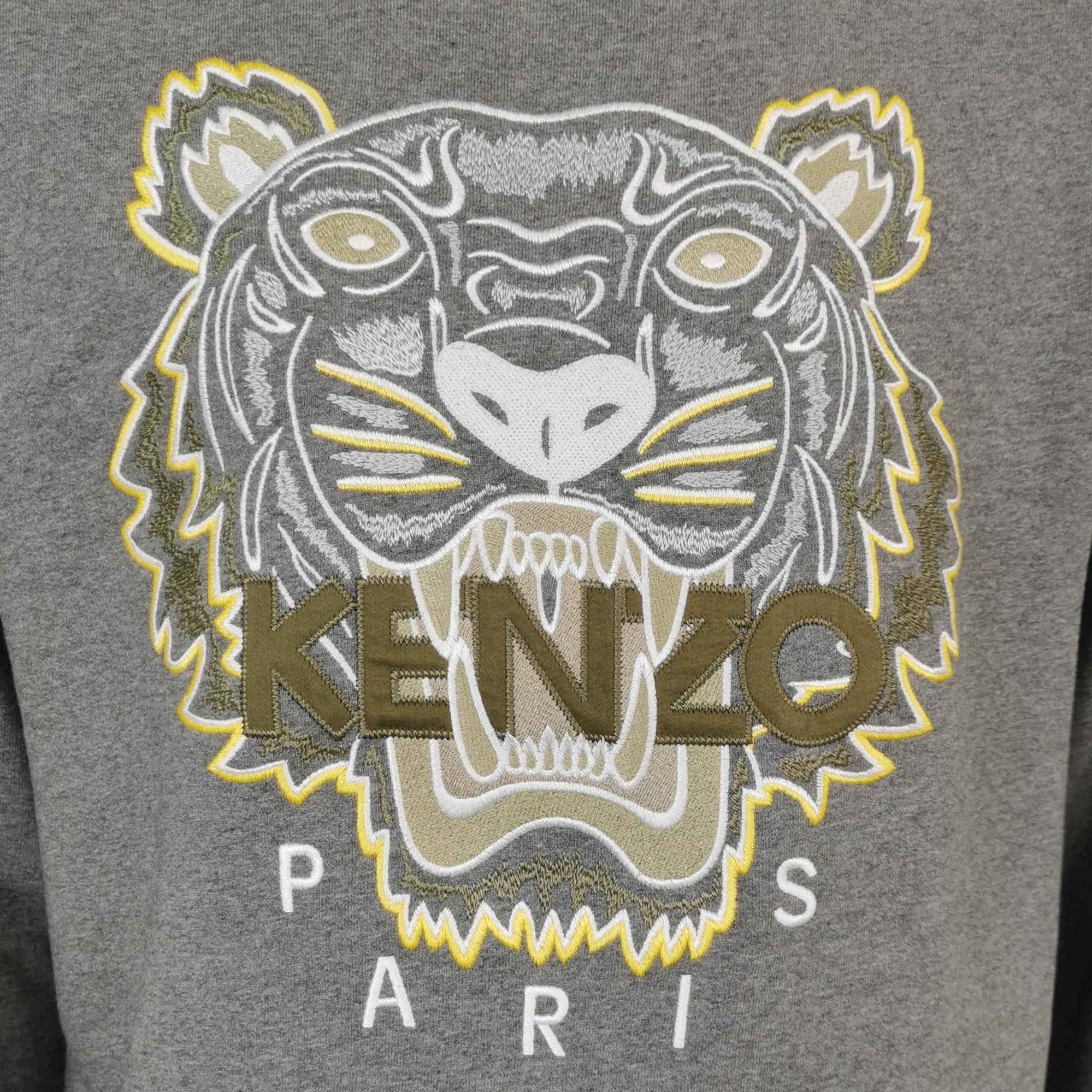 Kenzo Kenzo Tiger Head Embroidered Sweatshirt XS Size US XS / EU 42 / 0 - 4 Thumbnail