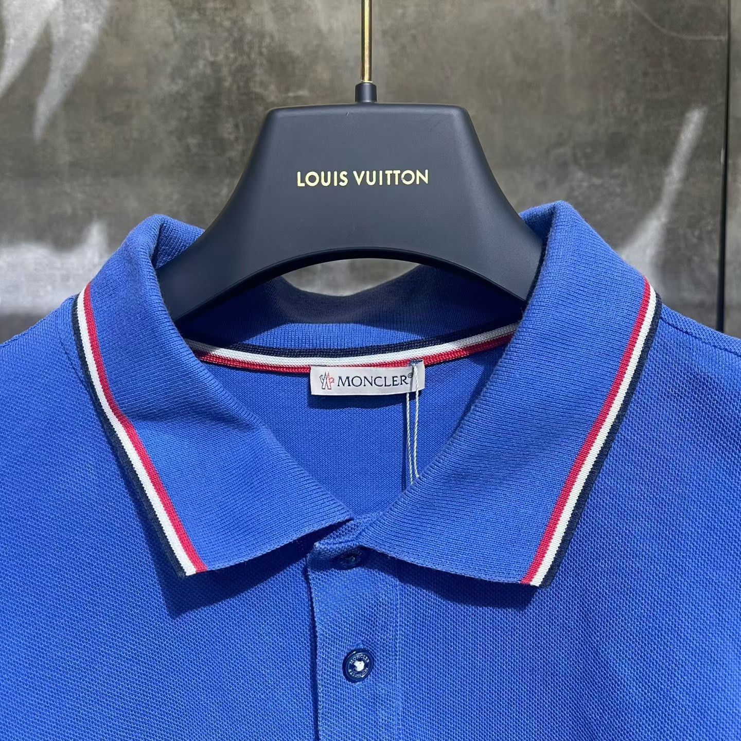 Moncler Moncler Striped Blue Polo xl Men Size US XL / EU 56 / 4 - 3 Thumbnail