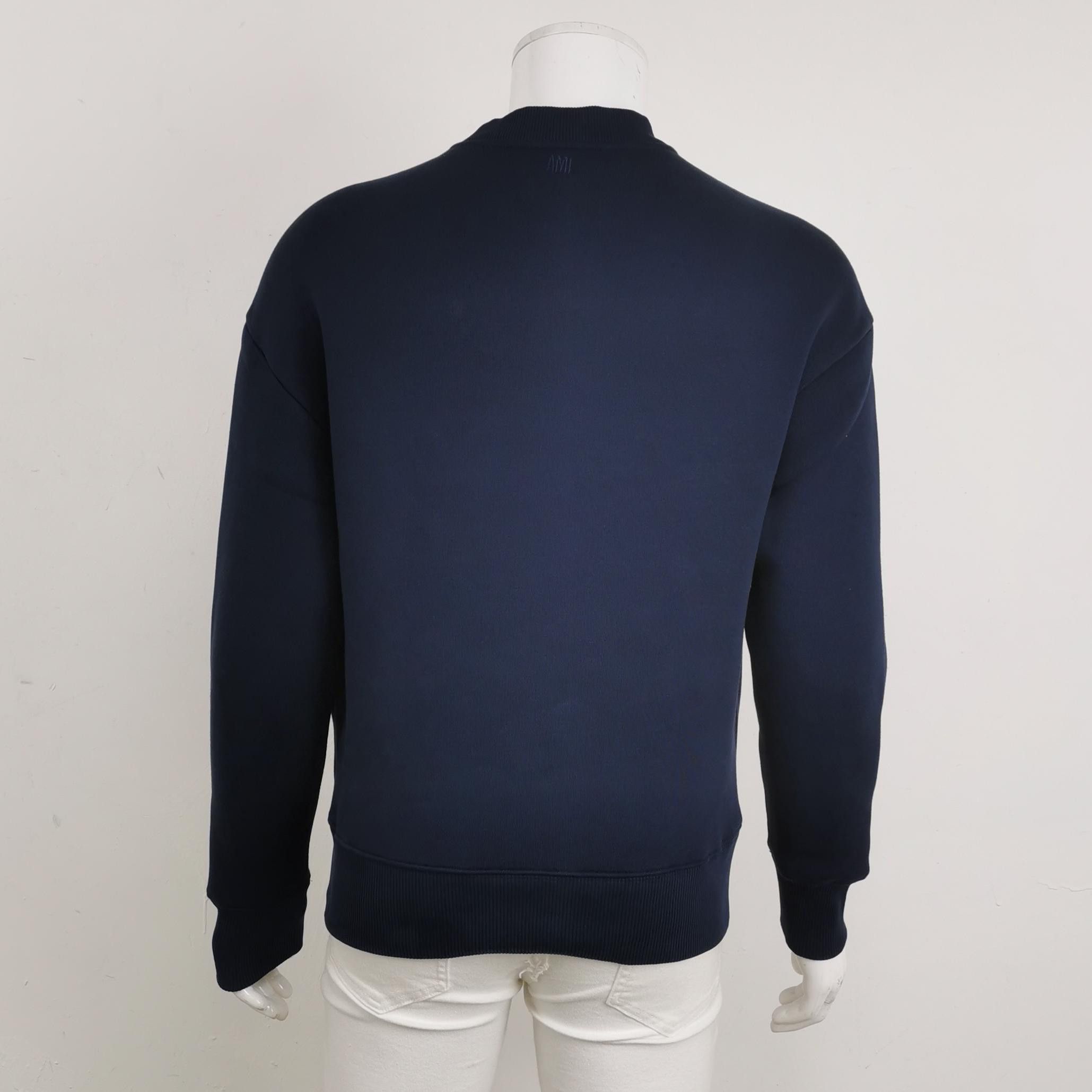 AMI AMI Navy Logo Sweatshirt Size XS Size US XS / EU 42 / 0 - 3 Thumbnail