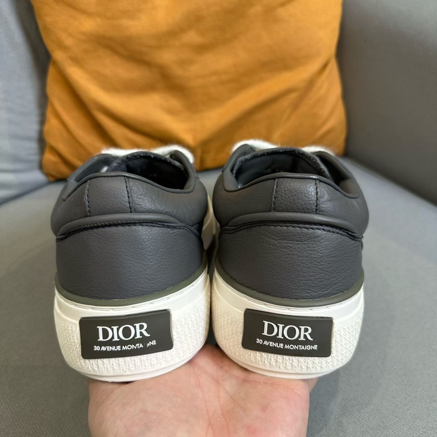 Dior Dior Leather Gray Lowtop Sneakers 10 Men Size US 10 / EU 43 - 3 Thumbnail
