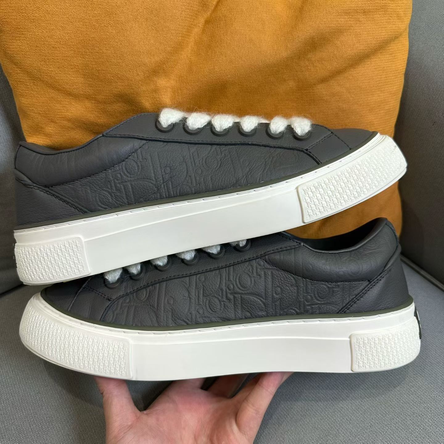 Dior Dior Leather Gray Lowtop Sneakers 10 Men Size US 10 / EU 43 - 5 Thumbnail