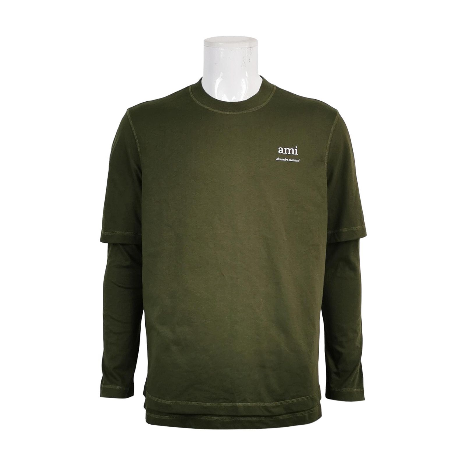AMI AMI Layered Logo Long Sleeve T-Shirt Size S Size US S / EU 44-46 / 1 - 2 Thumbnail