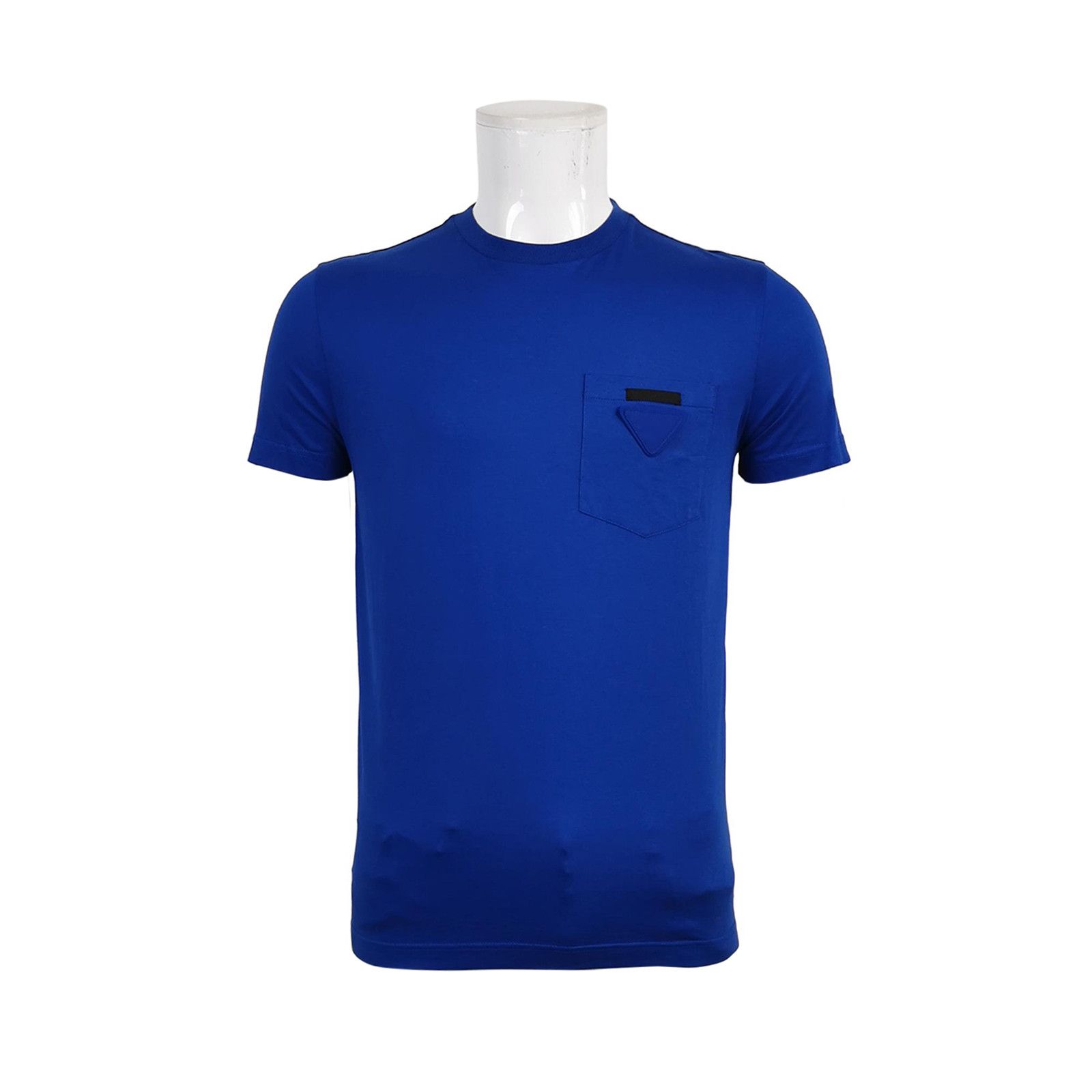 Prada Prada Triangle Logo Pocket T-Shirt Blue Size S Size US S / EU 44-46 / 1 - 2 Thumbnail