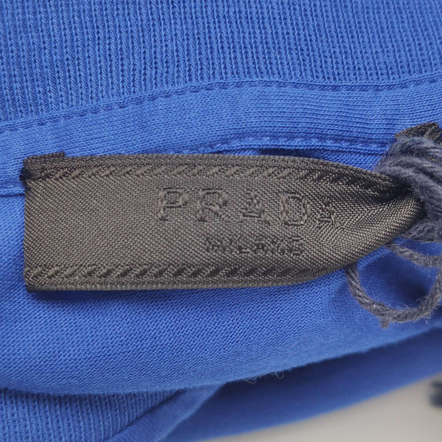 Prada Prada Triangle Logo Pocket T-Shirt Blue Size S Size US S / EU 44-46 / 1 - 6 Thumbnail
