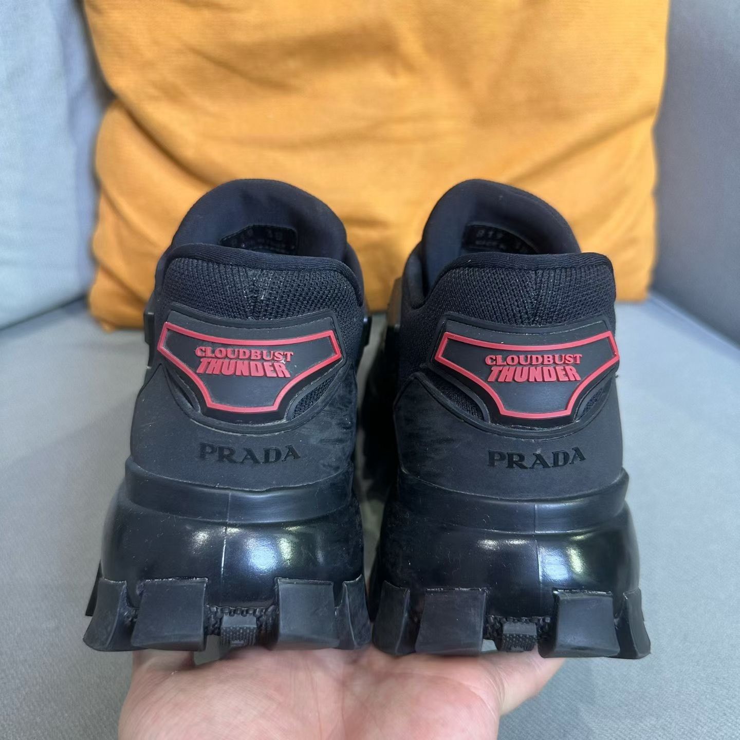 Prada Prada Black Lowtop Sneakers us_8 Women Size US 8 / IT 38 - 3 Thumbnail