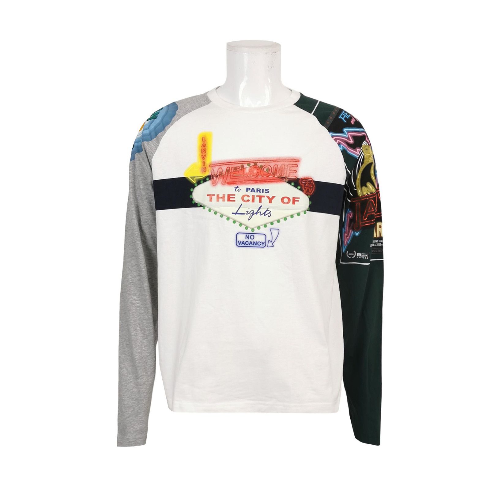 Lanvin Lanvin City of Lights Graphic Long Sleeve T-Shirt Size L Size US L / EU 52-54 / 3 - 2 Thumbnail