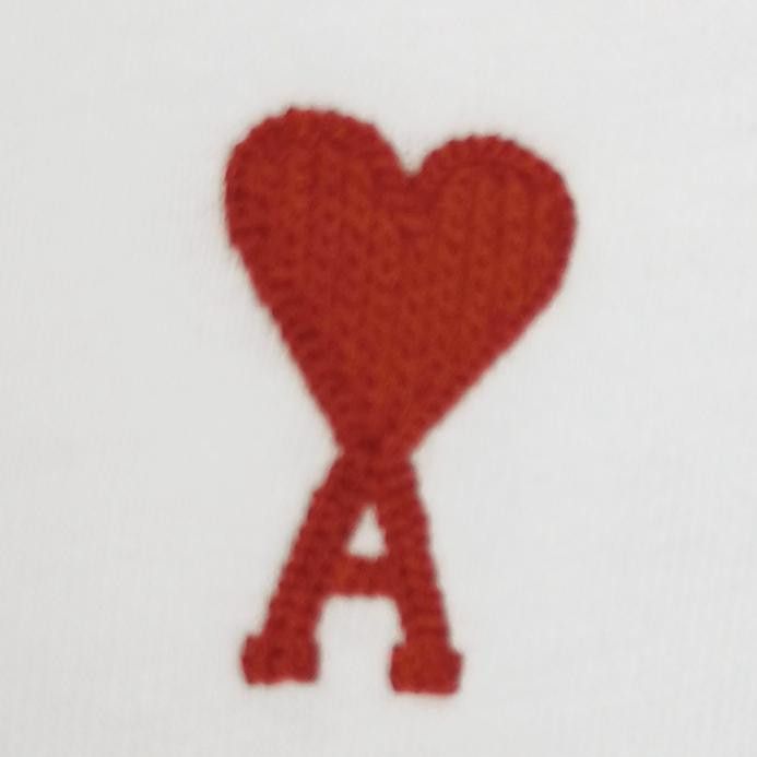 AMI AMI Red Heart Logo T-Shirt XXL Size US XXL / EU 58 / 5 - 4 Thumbnail