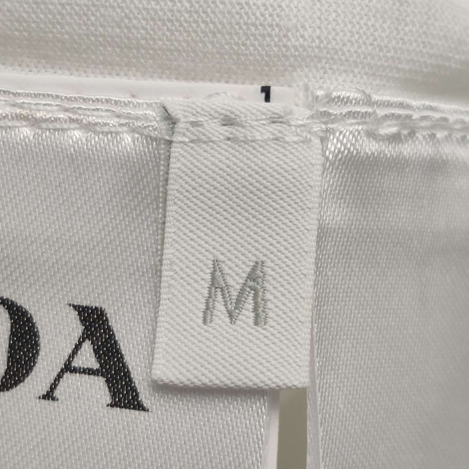 Prada Prada White Cotton Crew Neck T-Shirt M Size US M / EU 48-50 / 2 - 6 Thumbnail
