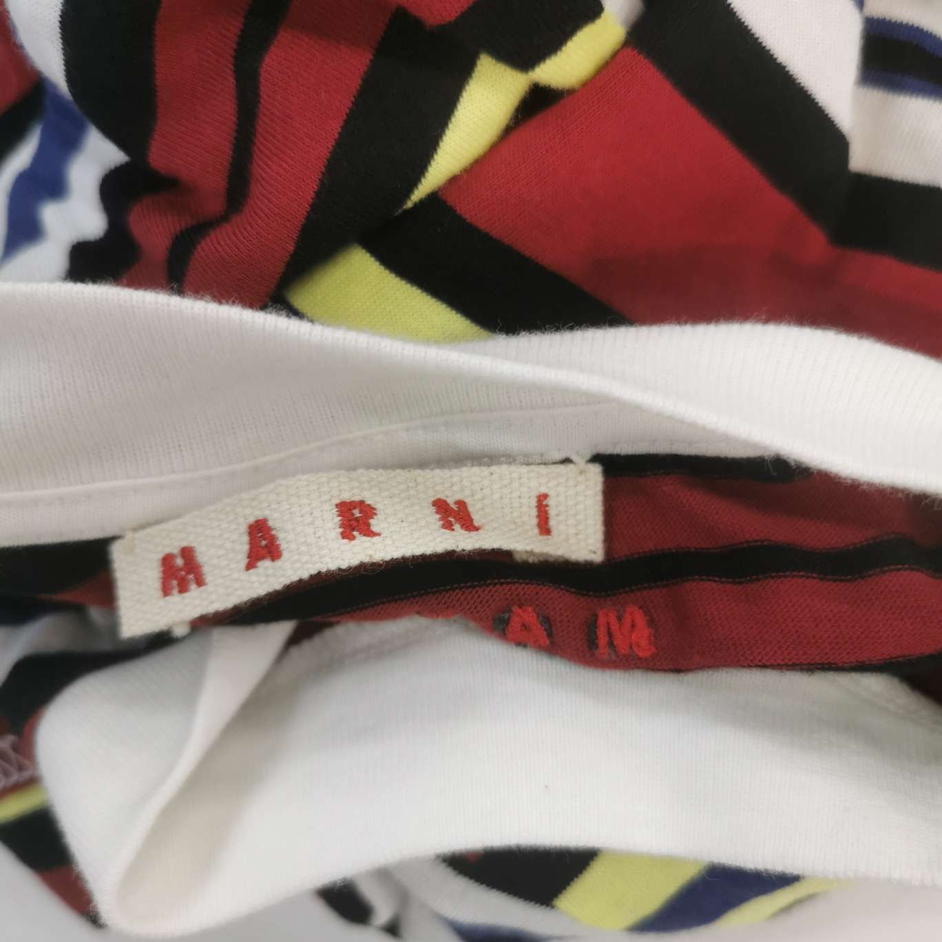 Marni Marni Striped Cotton T-Shirt Size M Size US M / EU 48-50 / 2 - 6 Thumbnail