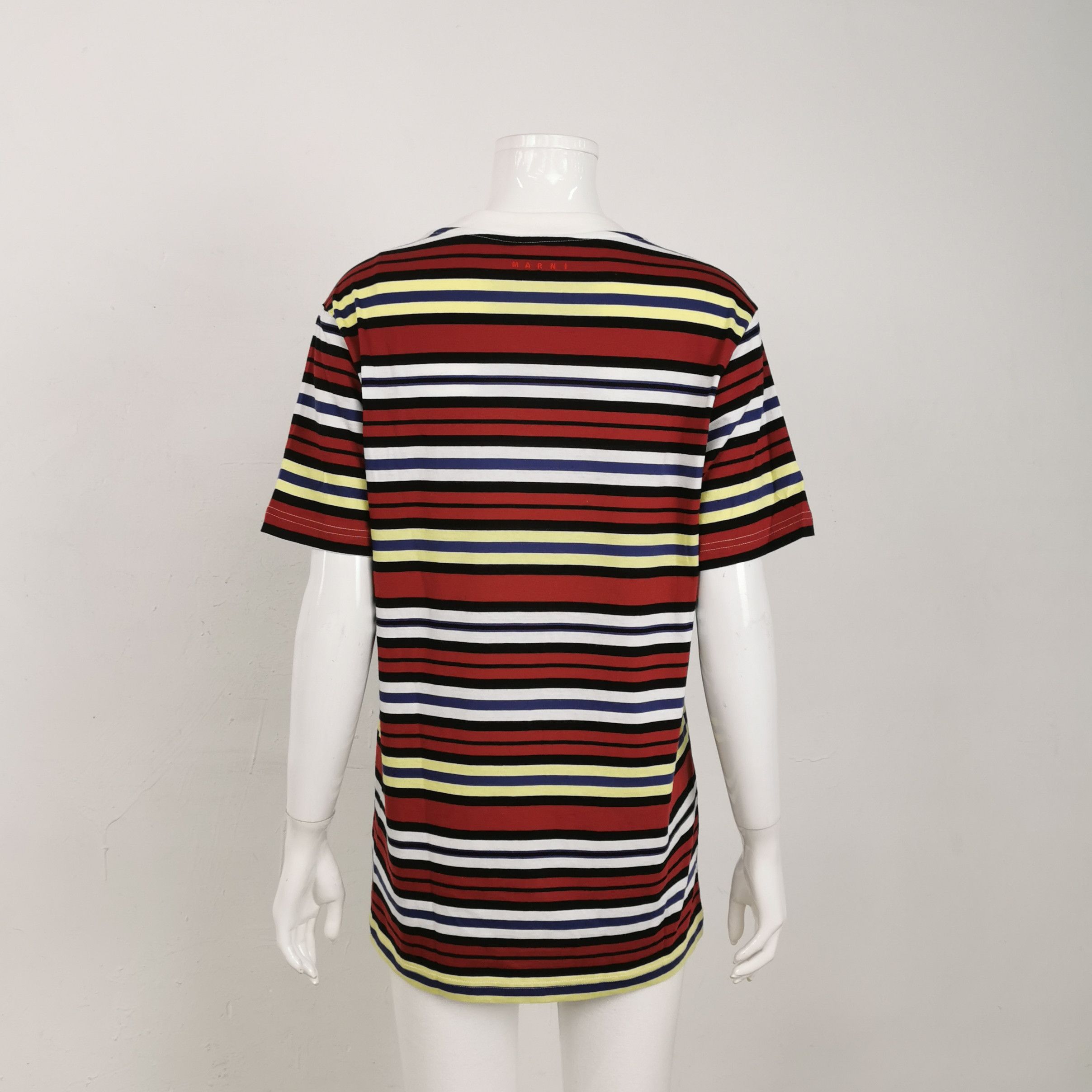 Marni Marni Striped Cotton T-Shirt Size M Size US M / EU 48-50 / 2 - 3 Thumbnail
