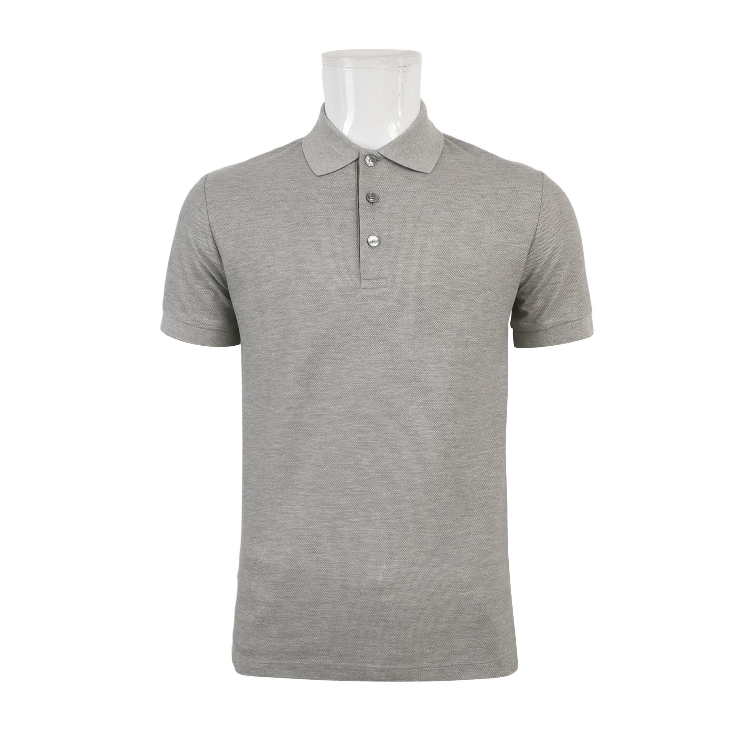 Burberry Burberry Check Placket Gray Polo Shirt US S Size US S / EU 44-46 / 1 - 2 Thumbnail