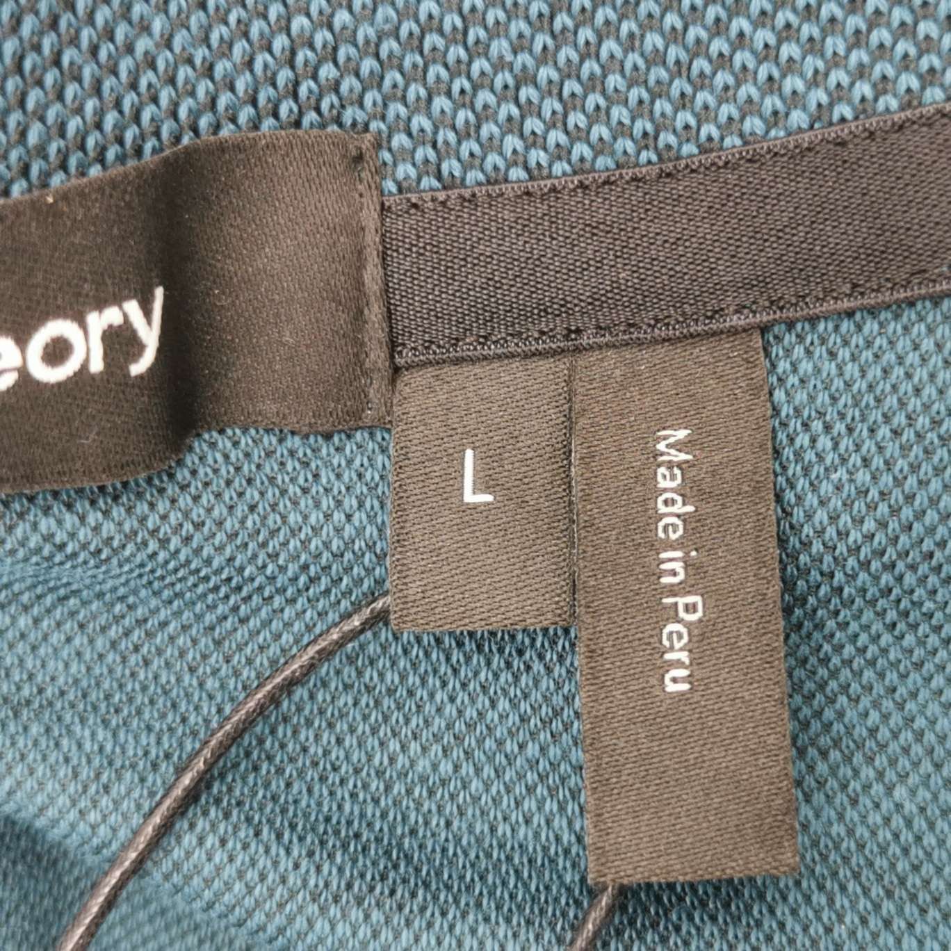 Theory Theory Pique Polo Shirt Size L Size US L / EU 52-54 / 3 - 7 Thumbnail