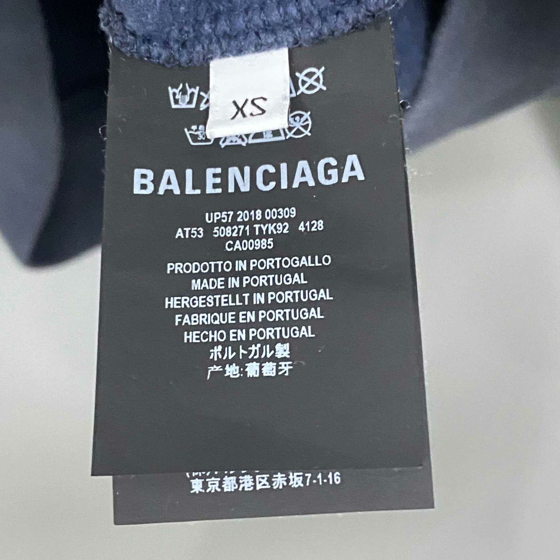 Balenciaga Balenciaga Blue Hoodie xs Men Size US XS / EU 42 / 0 - 5 Thumbnail