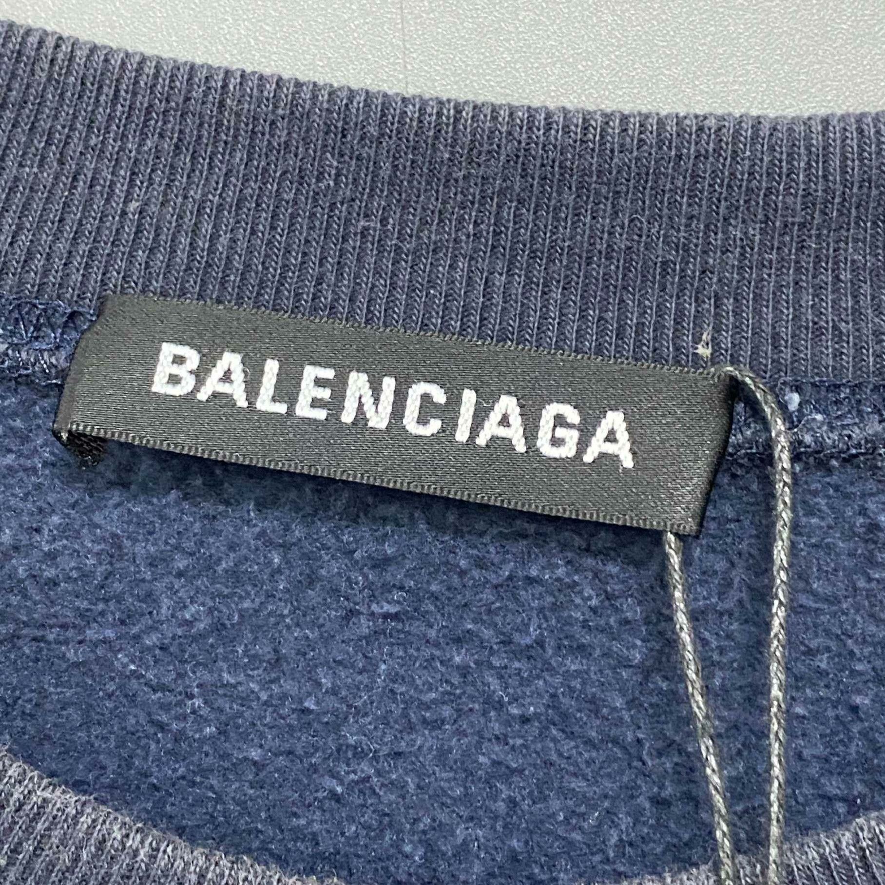 Balenciaga Balenciaga Blue Hoodie xs Men Size US XS / EU 42 / 0 - 4 Thumbnail