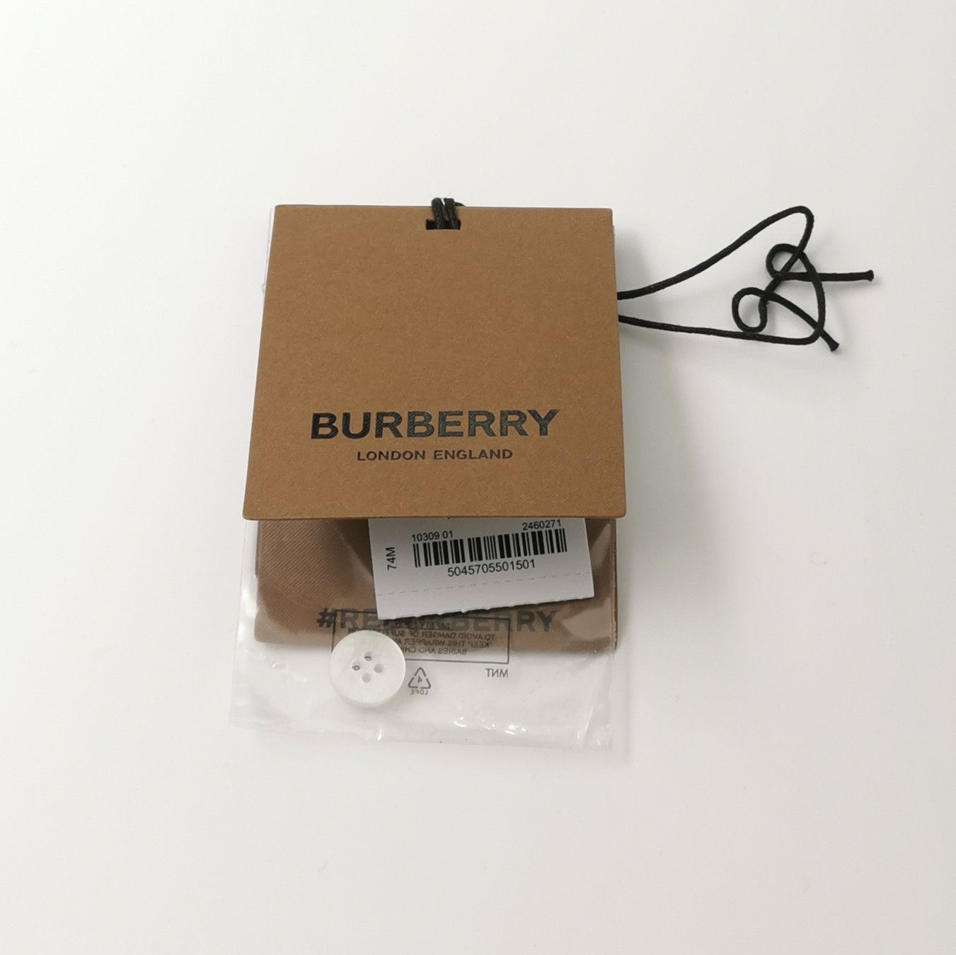 Burberry Burberry White Embroidered Logo Polo Shirt XL Size US XL / EU 56 / 4 - 5 Thumbnail