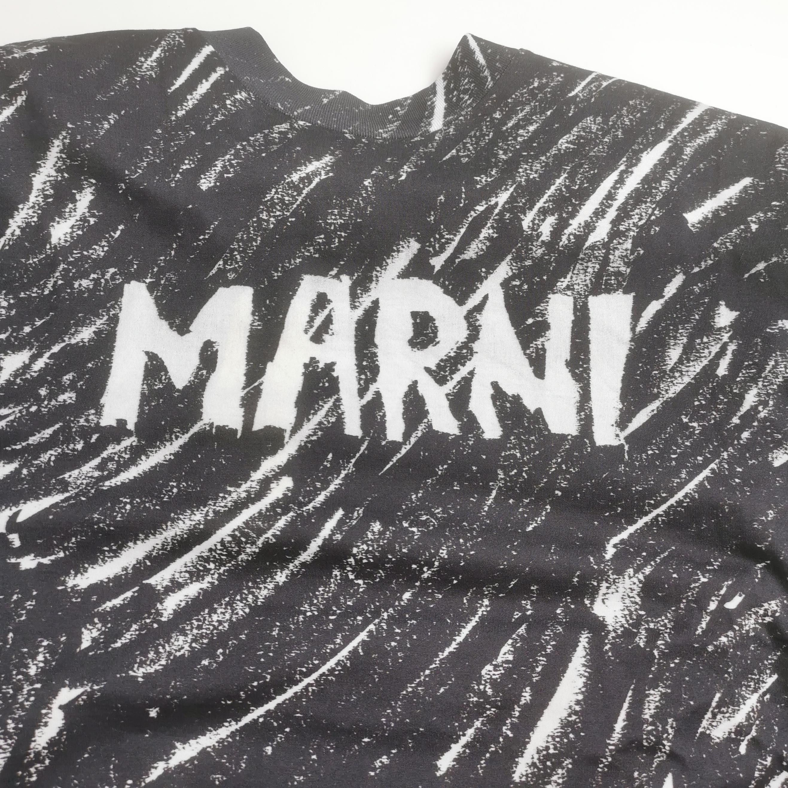 Marni Marni Logo Print Scratch T-Shirt Size 46 Size US S / EU 44-46 / 1 - 4 Thumbnail