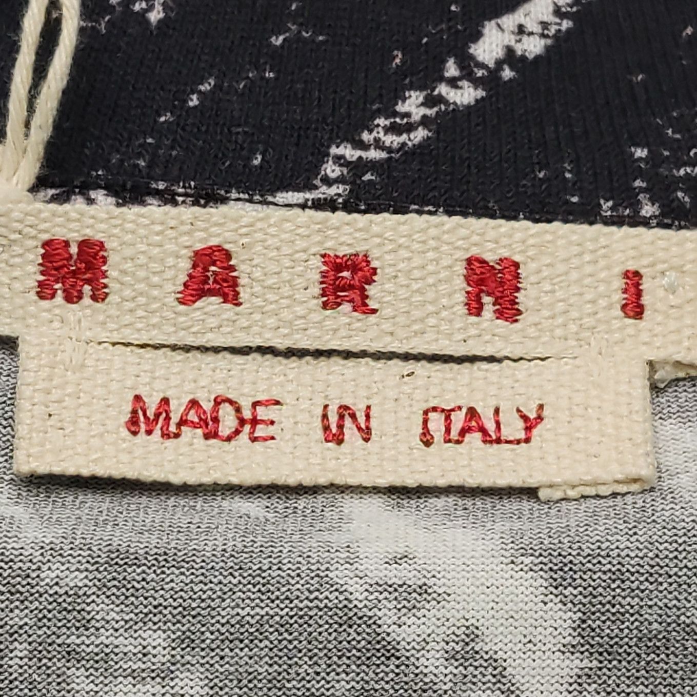 Marni Marni Logo Print Scratch T-Shirt Size 46 Size US S / EU 44-46 / 1 - 6 Thumbnail