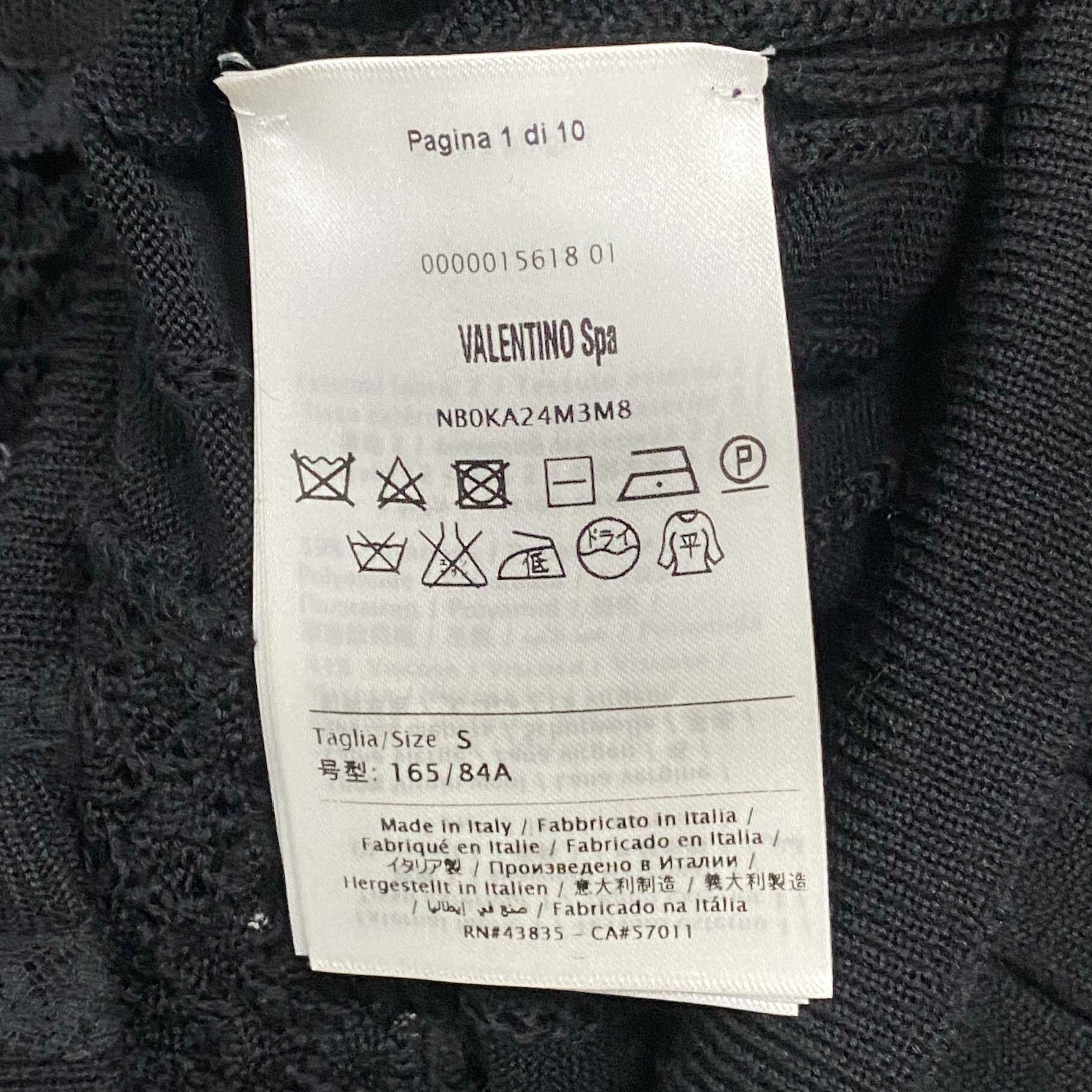 Valentino Valentino Black T-Shirt S Women Size S / US 4 / IT 40 - 5 Thumbnail