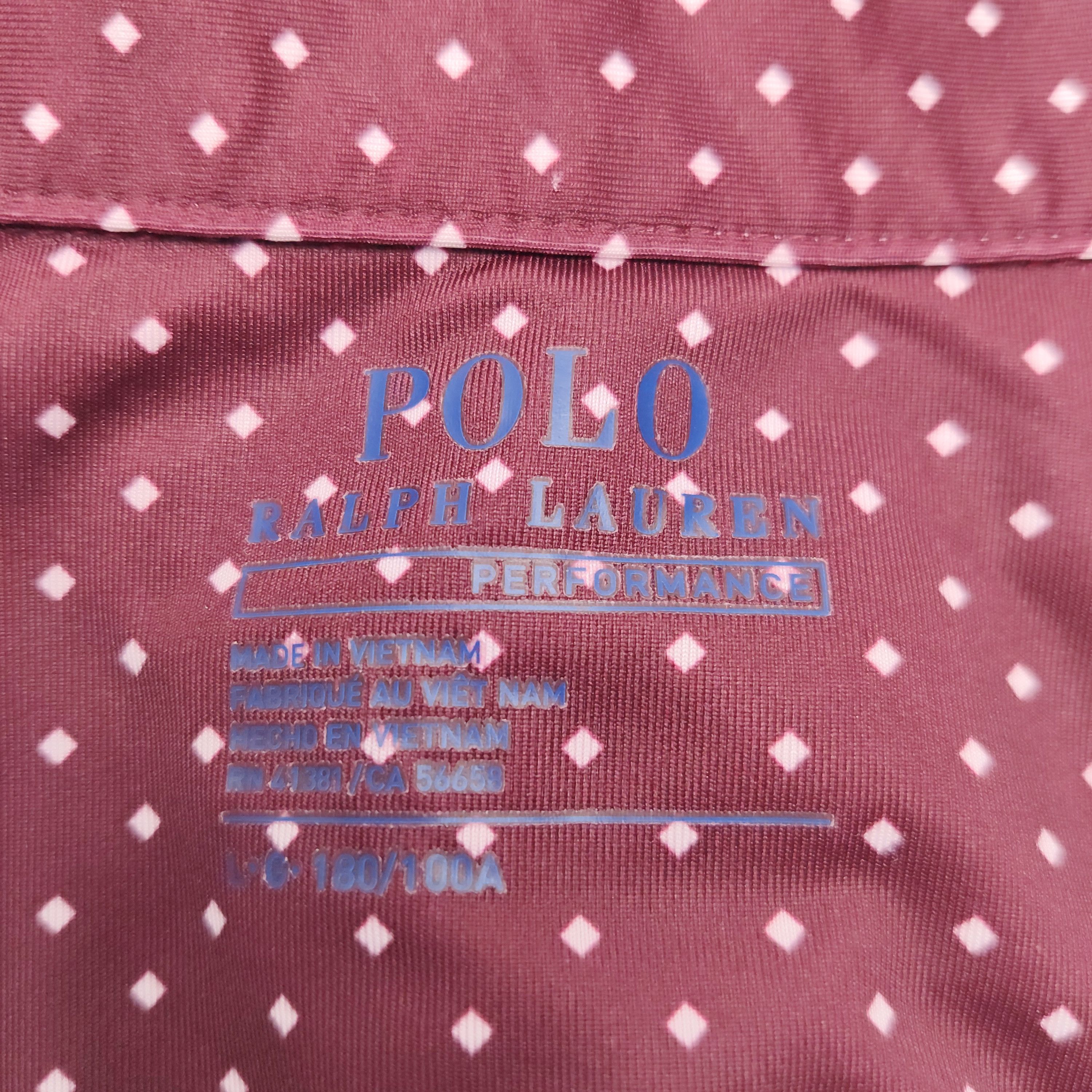 Polo Ralph Lauren Polo Ralph Lauren Performance Dot Polo Shirt Size L Size US L / EU 52-54 / 3 - 5 Thumbnail