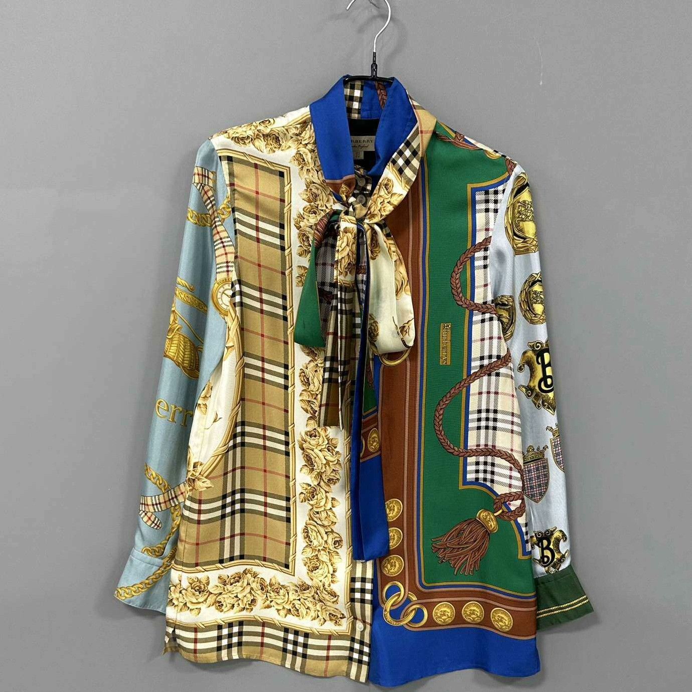 Burberry Burberry Silk Printed Button Up it_42 Women Size M / US 6-8 / IT 42-44 - 3 Thumbnail