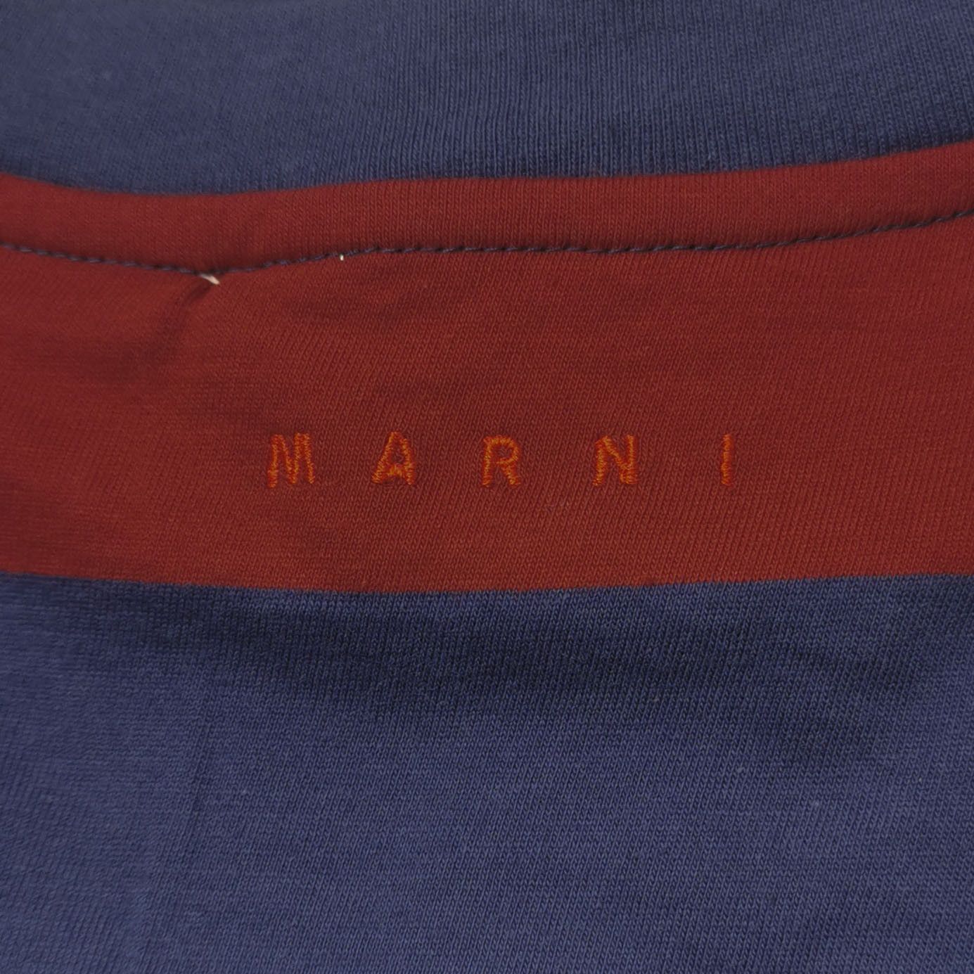 Marni Marni Striped Cotton Crewneck T-Shirt 48 Size US M / EU 48-50 / 2 - 4 Thumbnail