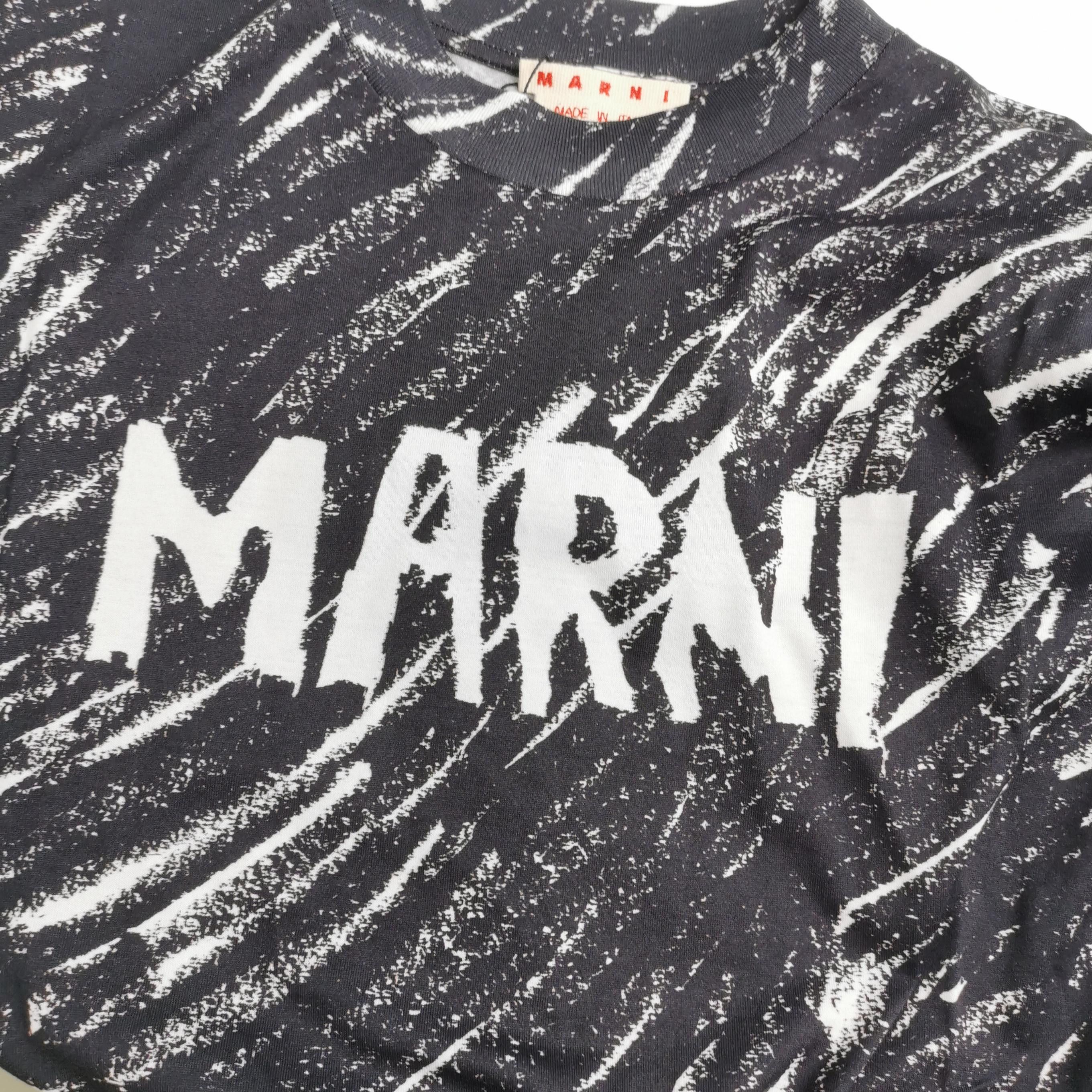 Marni Marni Scribble Logo T-Shirt EU 48 Size US M / EU 48-50 / 2 - 4 Thumbnail