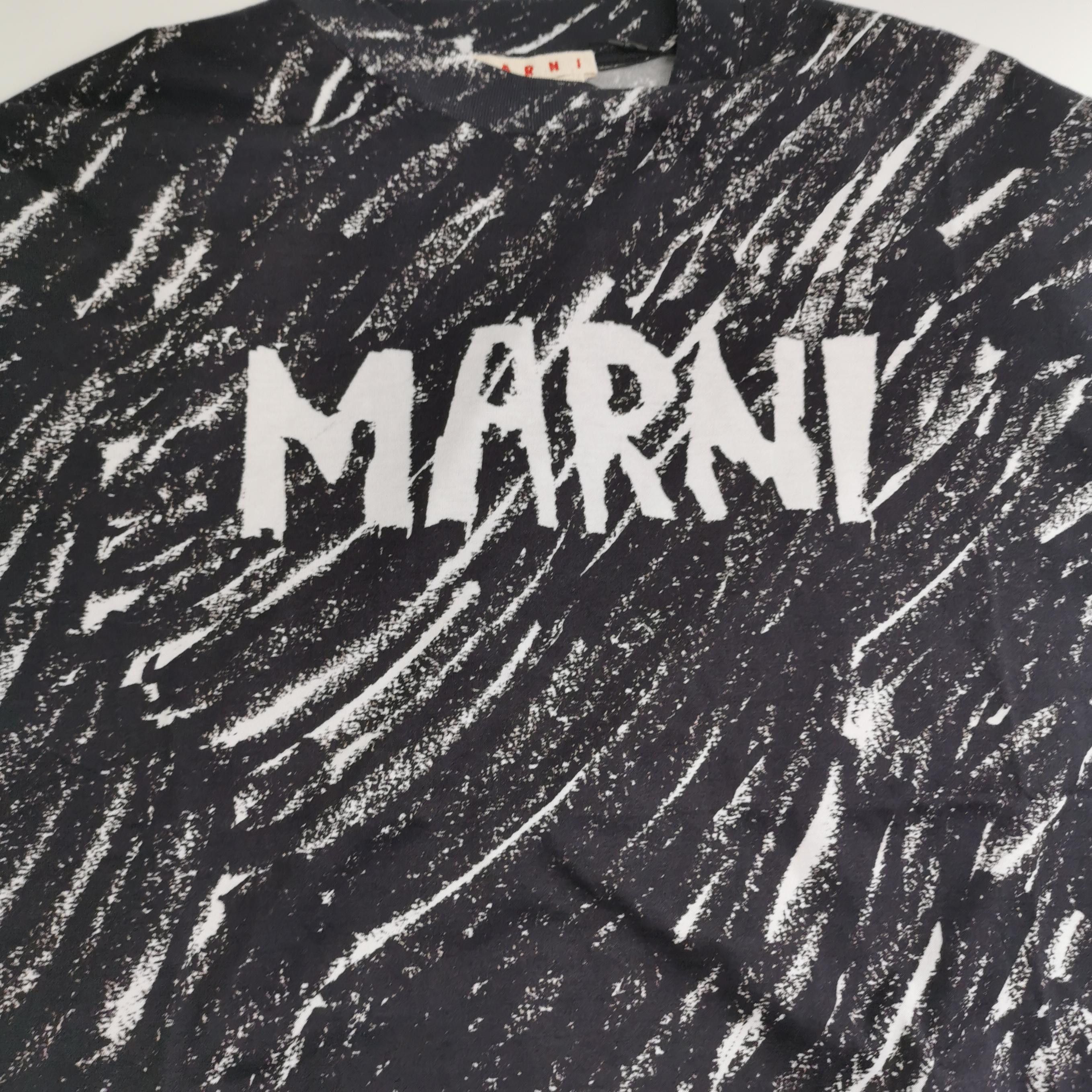 Marni Marni Scribble Graphic Logo T-Shirt EU 48 Size US M / EU 48-50 / 2 - 4 Thumbnail