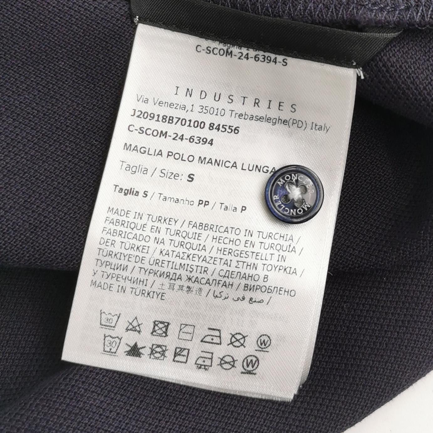 Moncler Moncler Long Sleeve Tipped Polo Size S Size US S / EU 44-46 / 1 - 6 Thumbnail