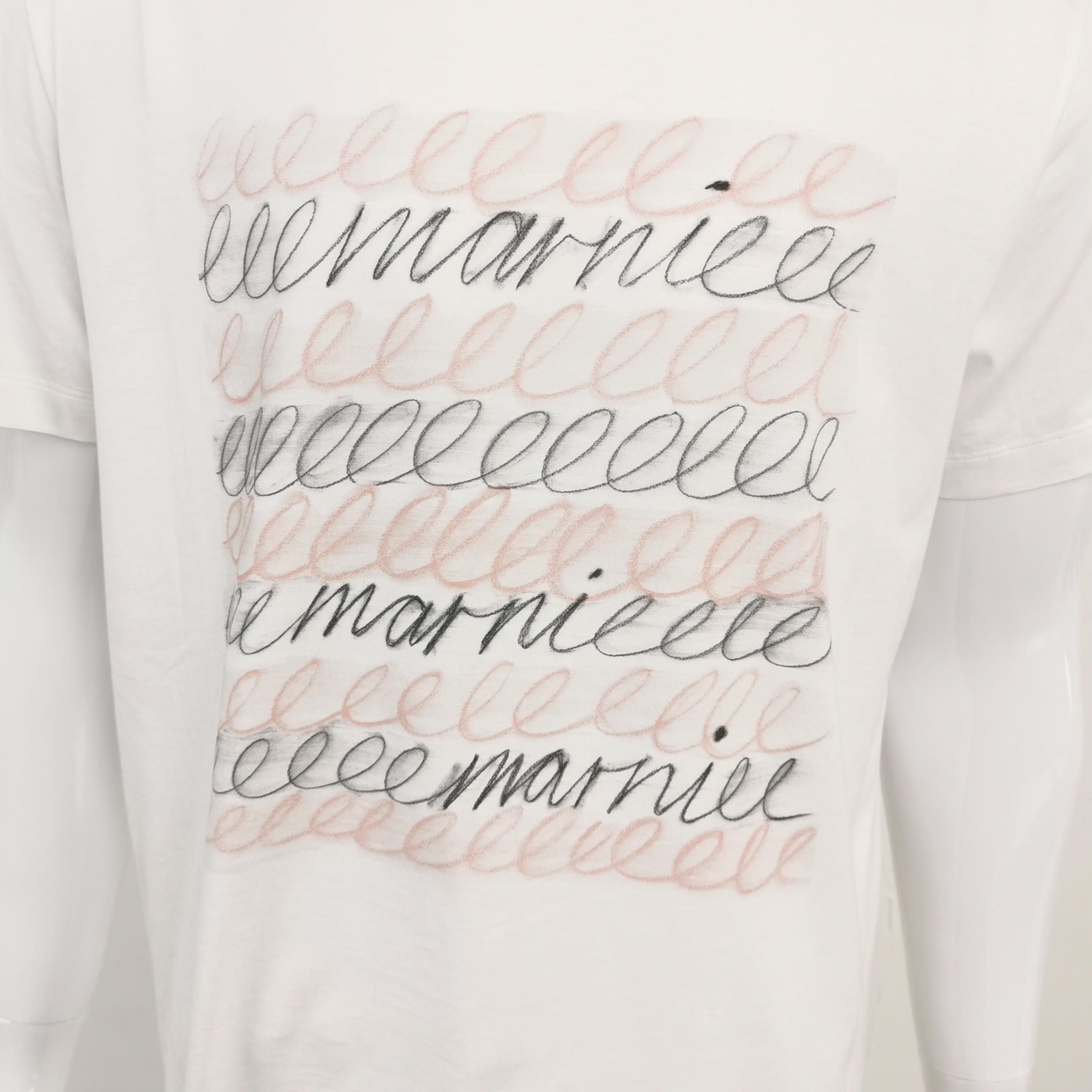 Marni Marni Script Logo Printed T-Shirt IT 46 Size L / US 10 / IT 46 - 4 Thumbnail