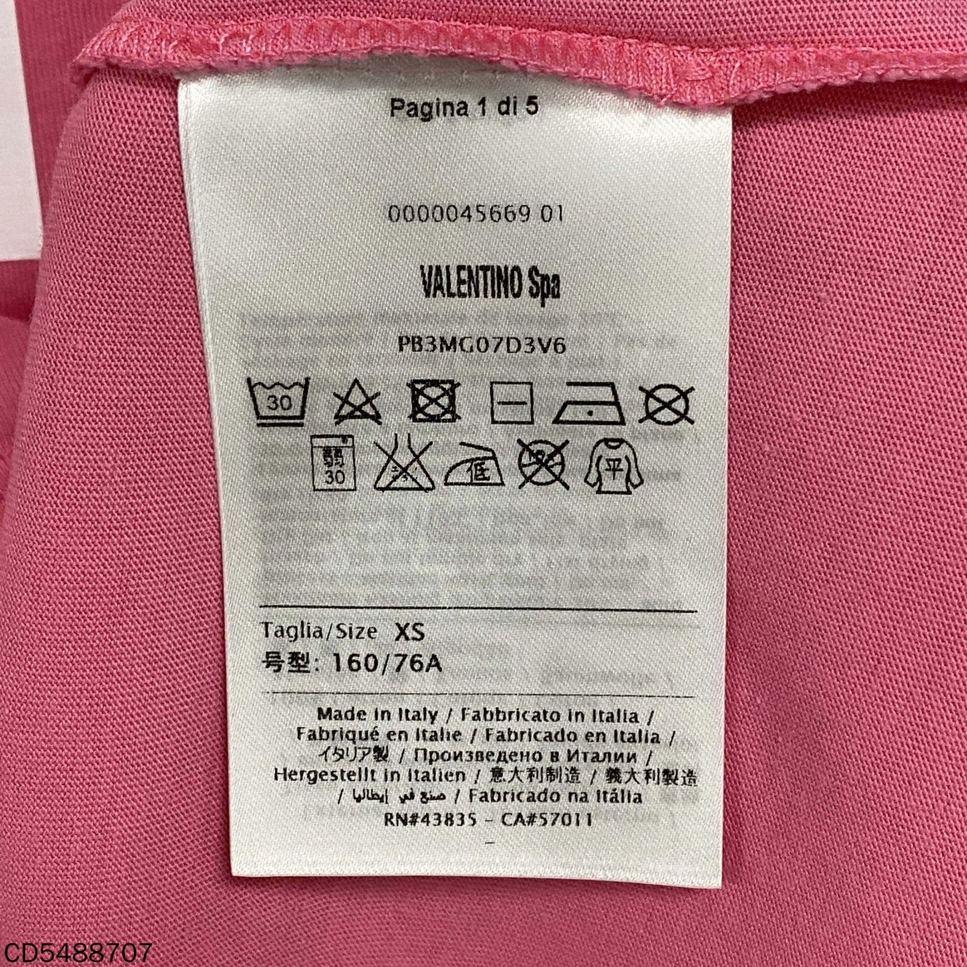 Valentino Valentino Retro Pink T-Shirt XS Women Size XS / US 0-2 / IT 36-38 - 5 Thumbnail