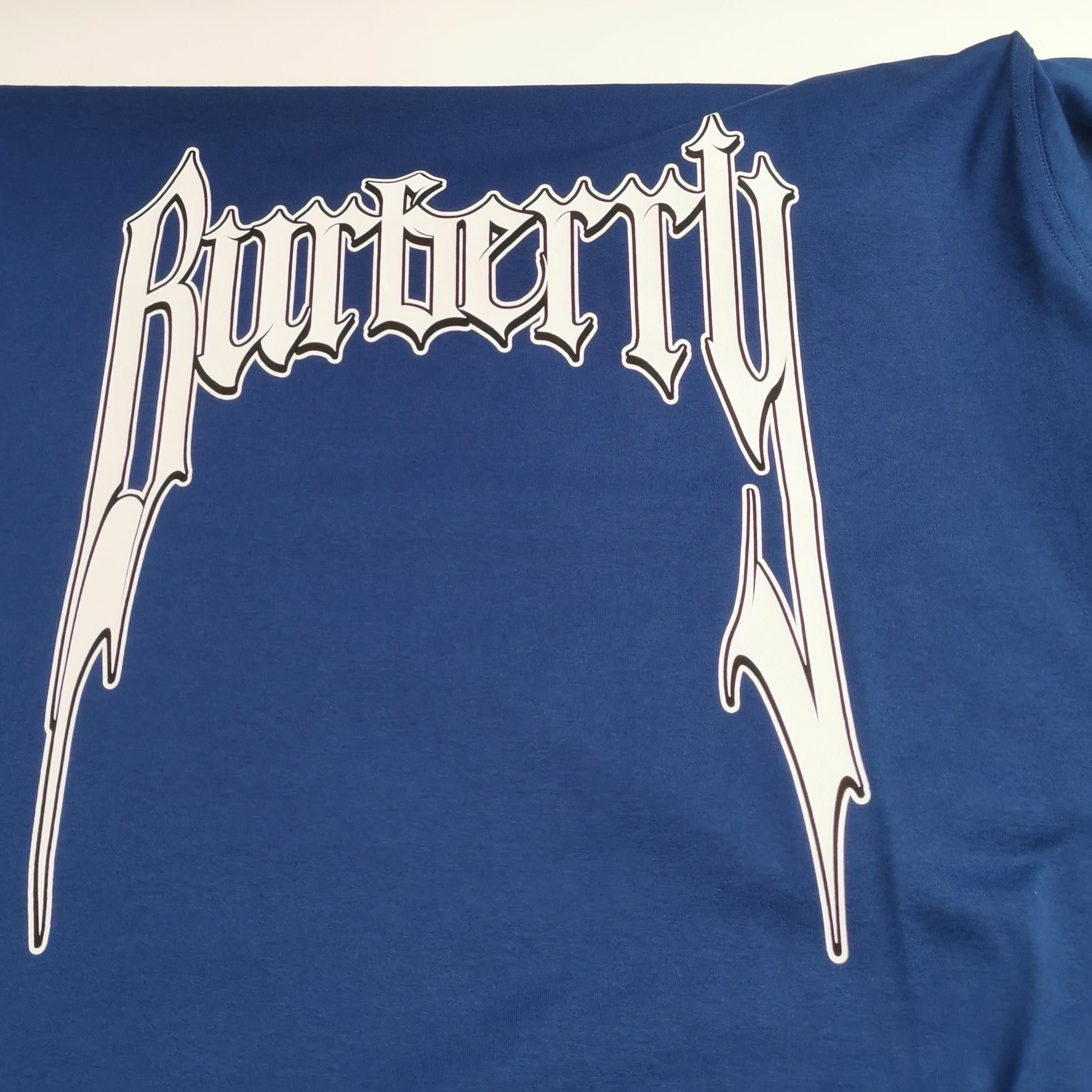 Burberry Burberry Graphic Logo T-Shirt Blue XL Size US XL / EU 56 / 4 - 4 Thumbnail