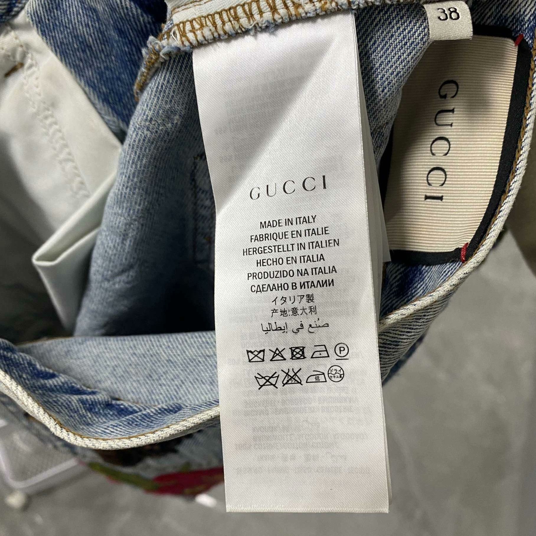 Gucci Gucci Denim Embroidered Skirt 38 Women Size 38" / US 16 / IT 52 - 5 Thumbnail