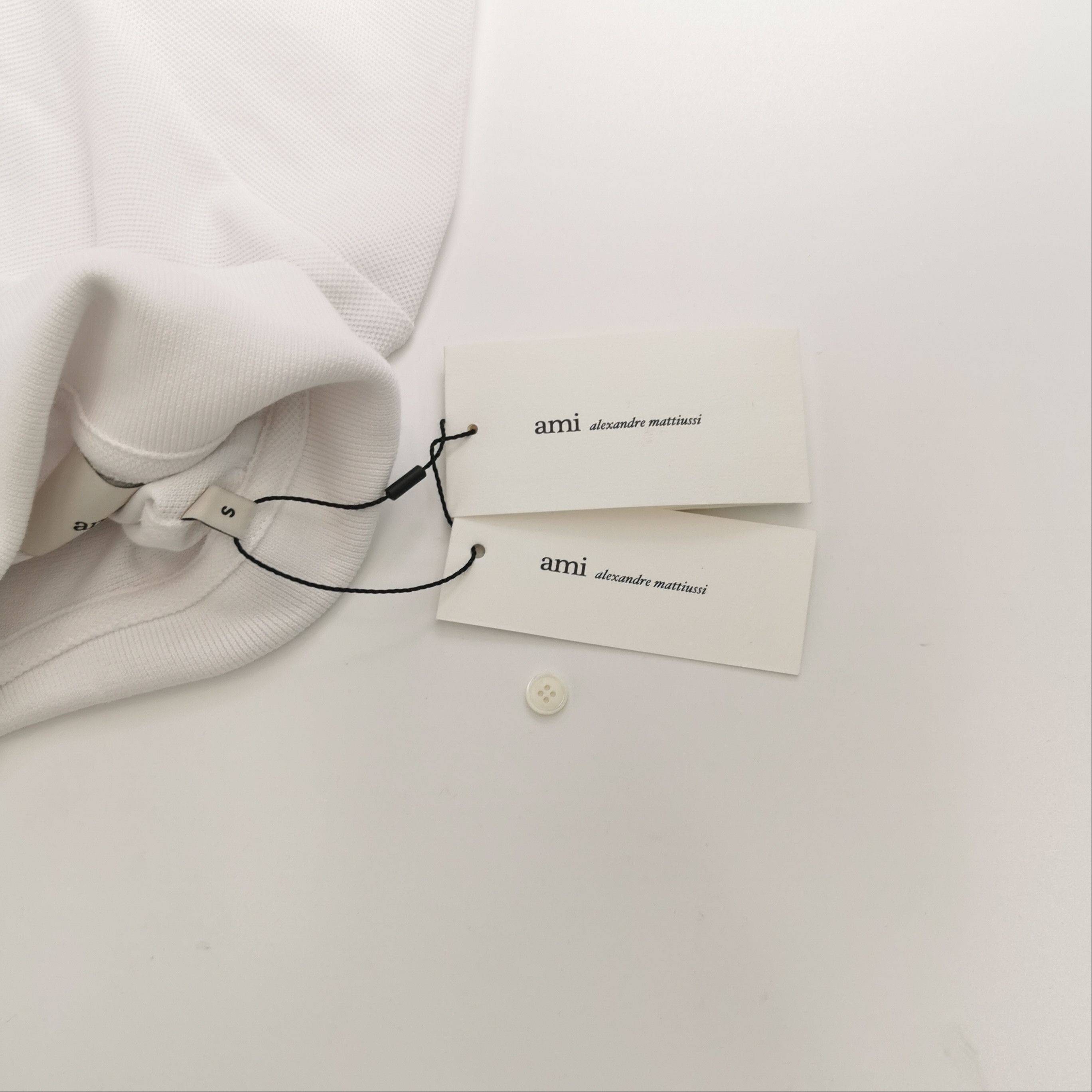 AMI AMI Heart Logo Pique Polo Shirt Size S Size US S / EU 44-46 / 1 - 6 Thumbnail