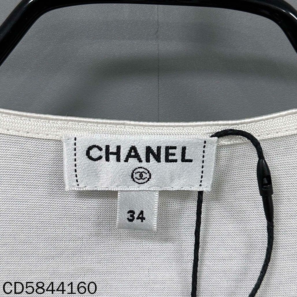 Chanel Chanel White Tank Top it_34 Women Size XXS / US 00 / IT 34 - 5 Thumbnail