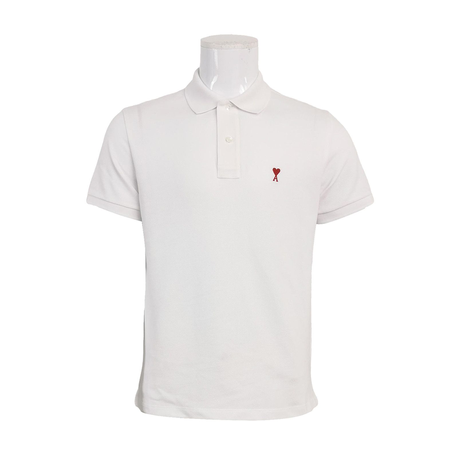 AMI AMI Alexandre Mattiussi Red Heart Logo Polo Size M Size US M / EU 48-50 / 2 - 2 Thumbnail