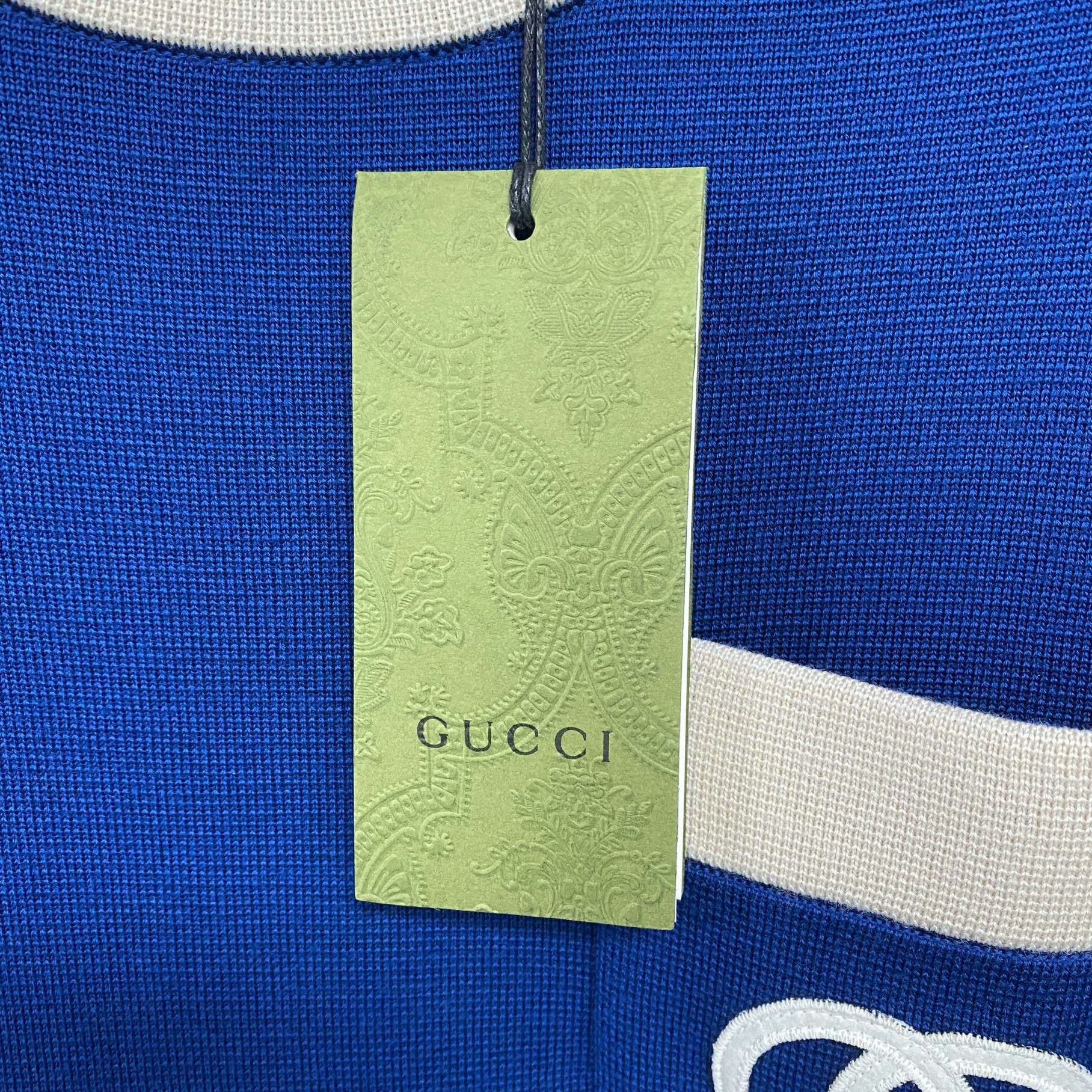 Gucci Gucci Knit Blue Dress S Women Size S / US 4 / IT 40 - 5 Thumbnail