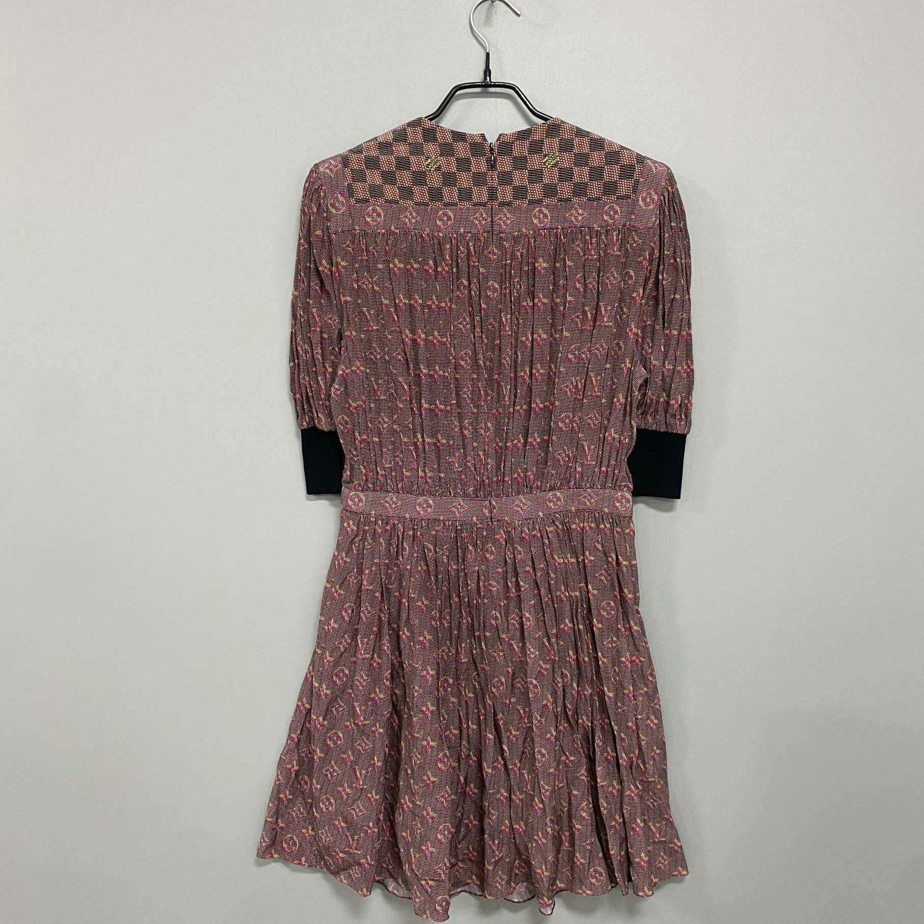 Louis Vuitton Louis Vuitton Silk Multi Dress S Women Size S / US 4 / IT 40 - 3 Thumbnail