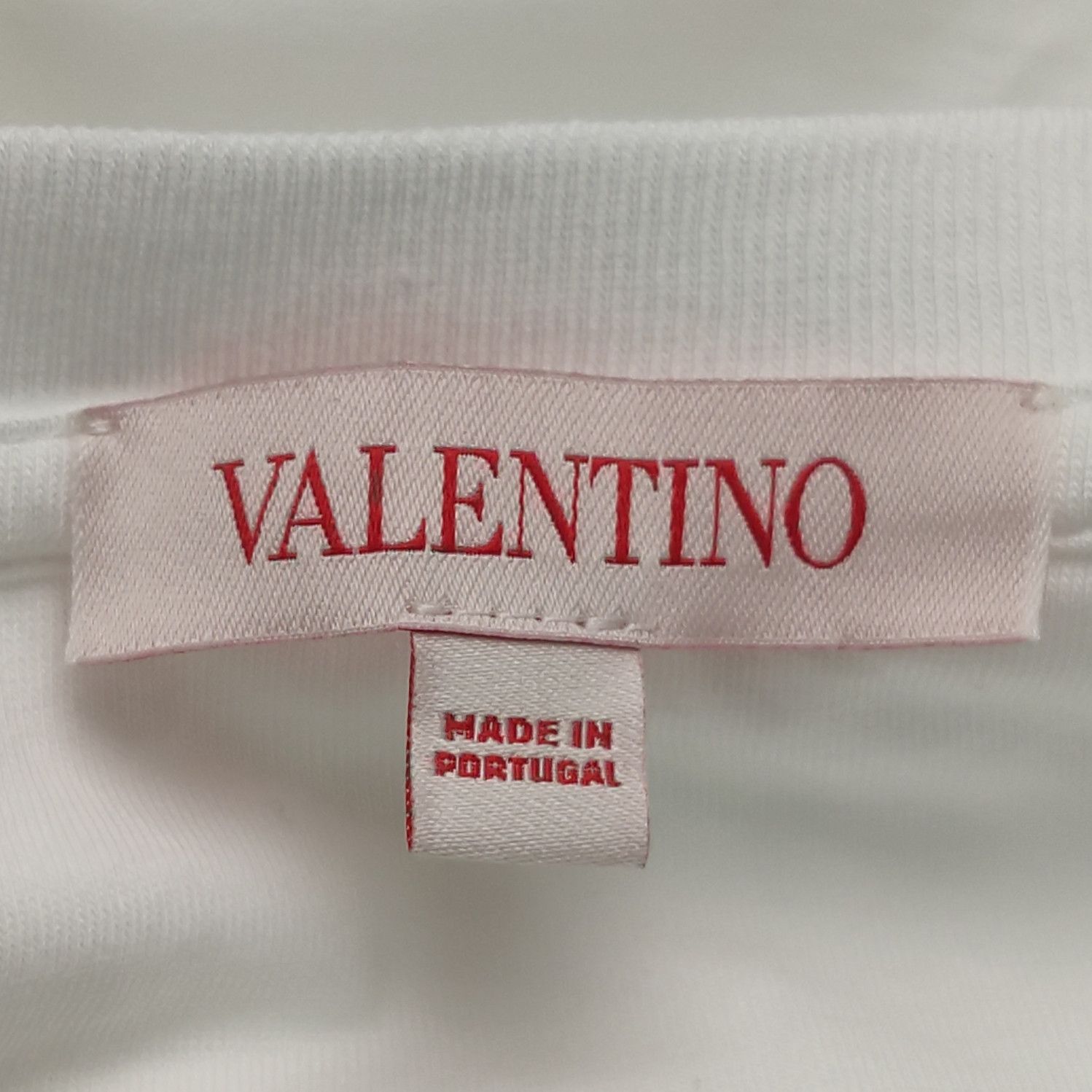 Valentino Valentino White Cotton Crewneck T-Shirt Size M Size US M / EU 48-50 / 2 - 5 Thumbnail