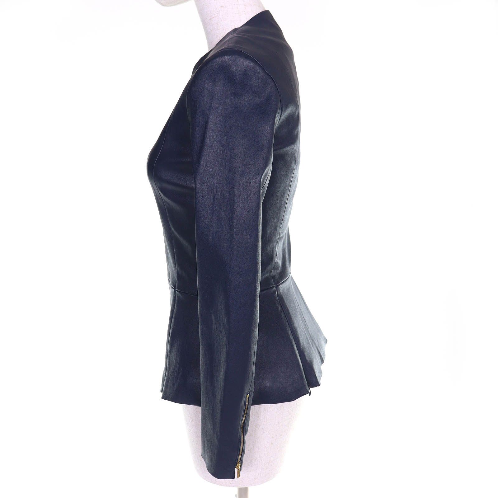 The Row The Row THE ROW Anasta Lamb Leather Jacket Leather Outerwear DUTY FREE for USA Size ONE SIZE - 2 Thumbnail