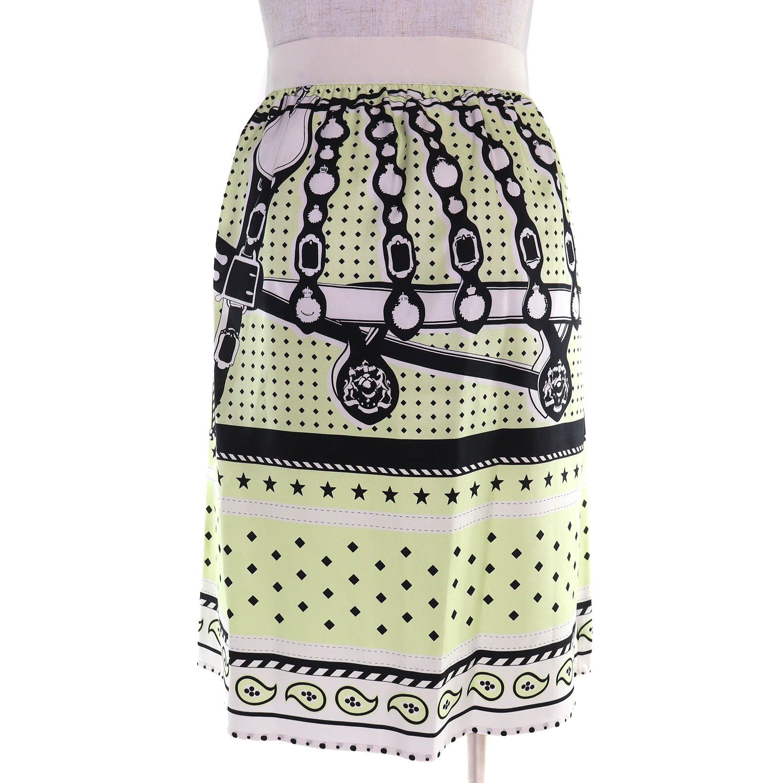 Hermes Hermes Hermes Harnais De Cour Silk Skirt Textile Skirts DUTY FREE for USA Size ONE SIZE - 3 Thumbnail